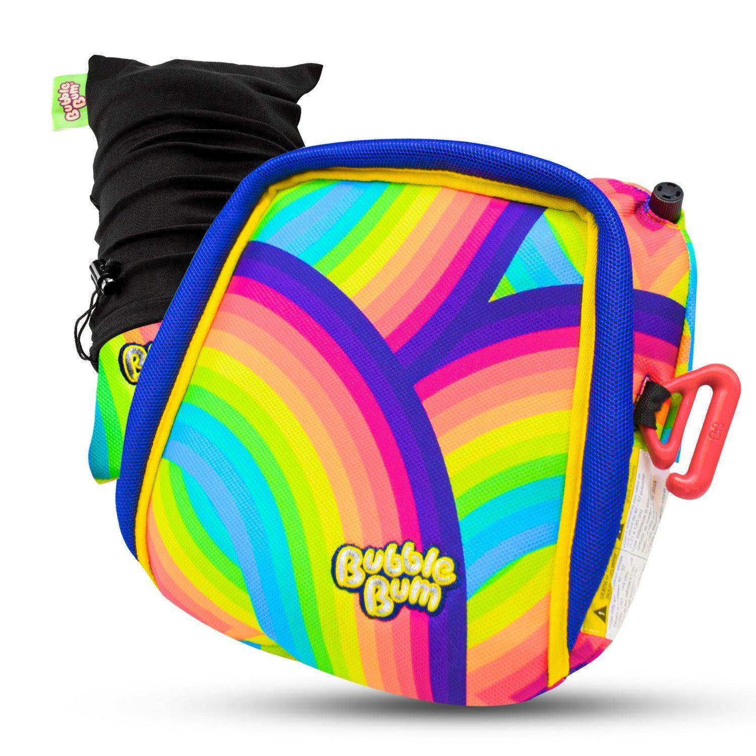 BubbleBum Inflatable Car Booster Seat - Travel Booster Seat - Rainbow Style ✔️ - Skoutley Outdoors LLC