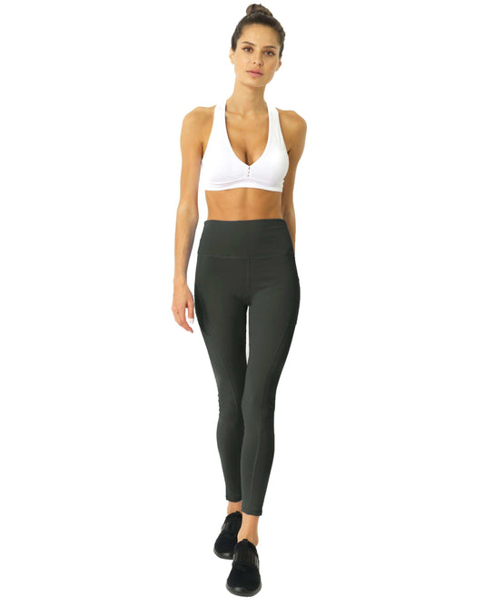 High Waisted Yoga Leggings - Slate Grey - Skoutley Outdoors LLC