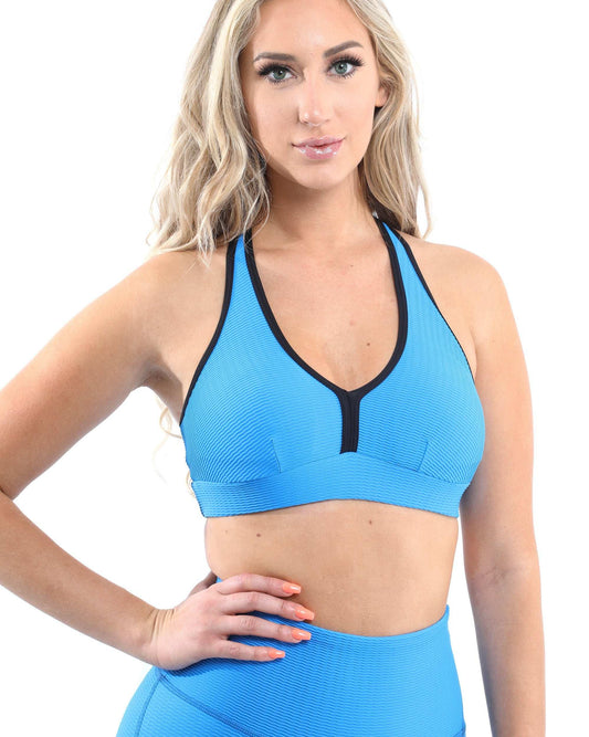 Positano Activewear Sports Bra - Aqua [MADE IN ITALY] - Skoutley Outdoors LLC