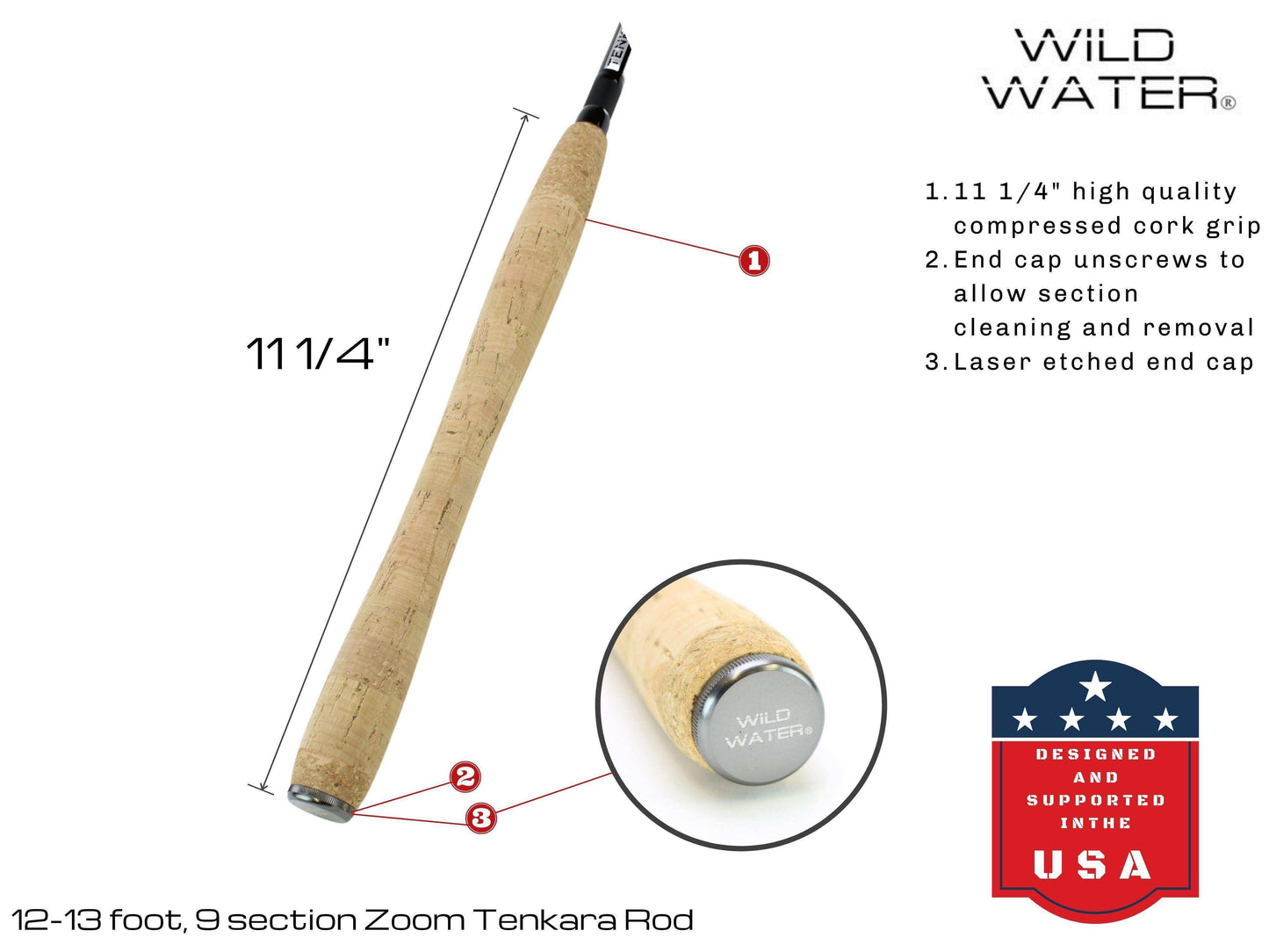 Tenkara Zoom Fly Fishing Kit, 12-13ft Rod | Wild Water Fly Fishing - Skoutley Outdoors LLC