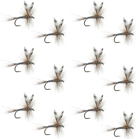 Adams Classic Dry Fly - 1 Dozen Flies Hook Size 20 - Skoutley Outdoors LLC