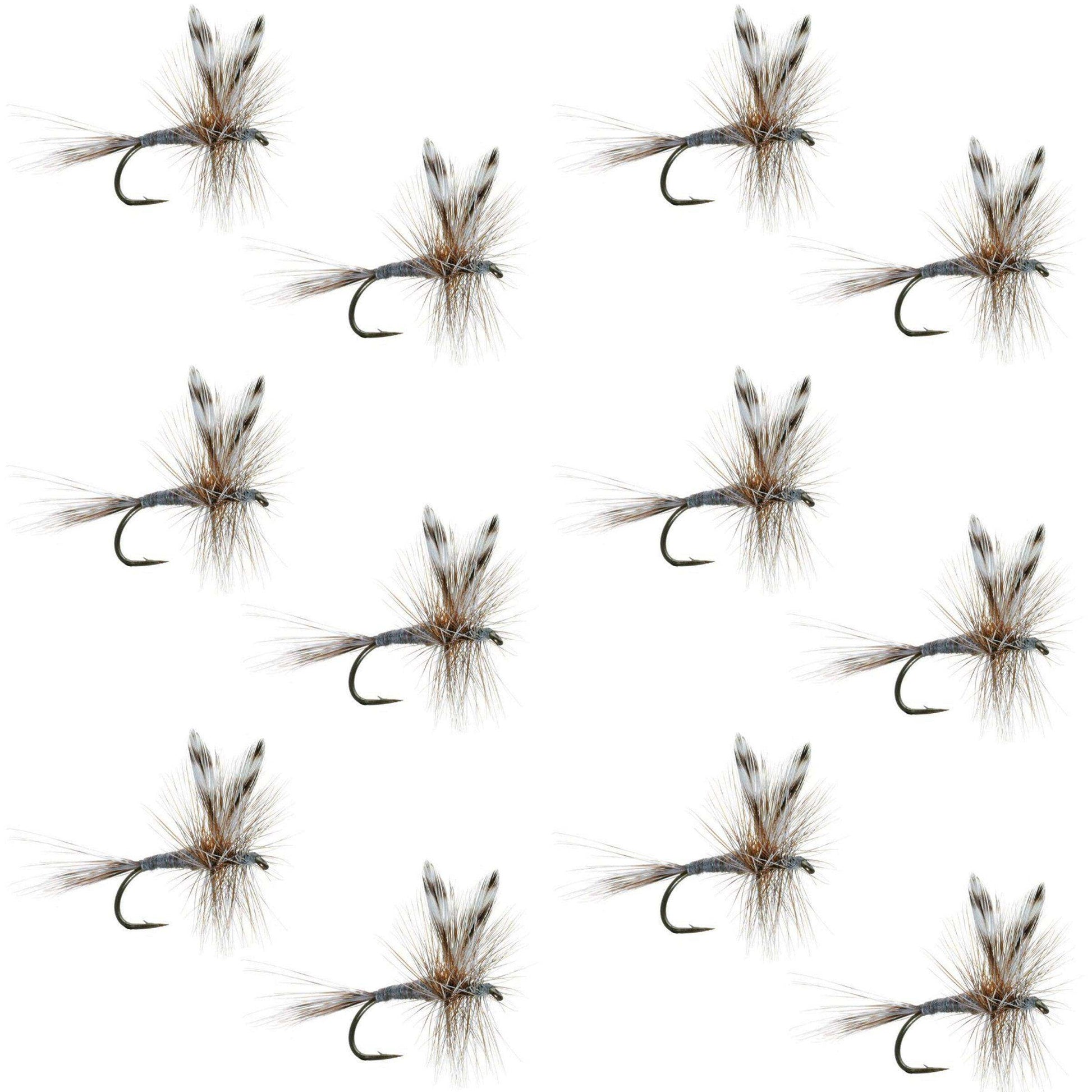 Adams Classic Dry Fly - 1 Dozen Flies Hook Size 16 - Skoutley Outdoors LLC