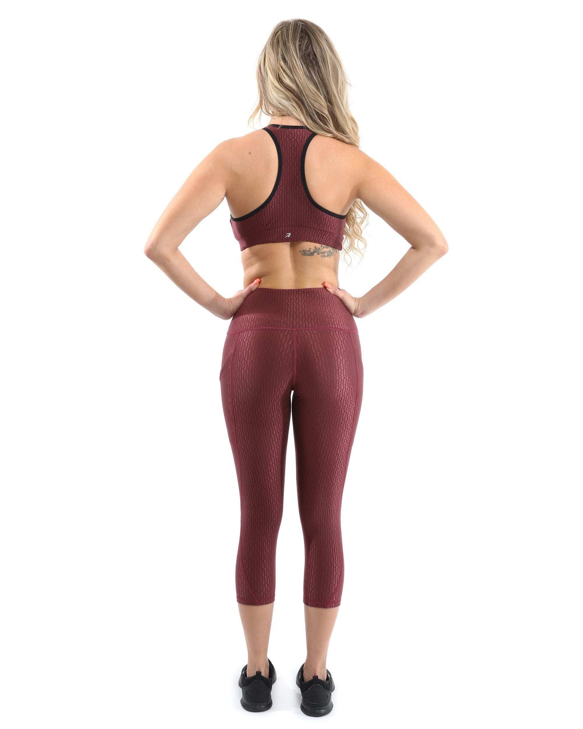 Verona Activewear Sports Bra - Maroon [MADE IN ITALY] - Skoutley Outdoors LLC