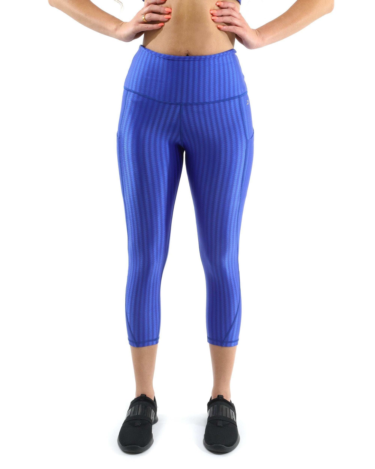 Firenze Activewear Set - Leggings & Sports Bra - Blue [MADE IN ITALY] - Skoutley Outdoors LLC