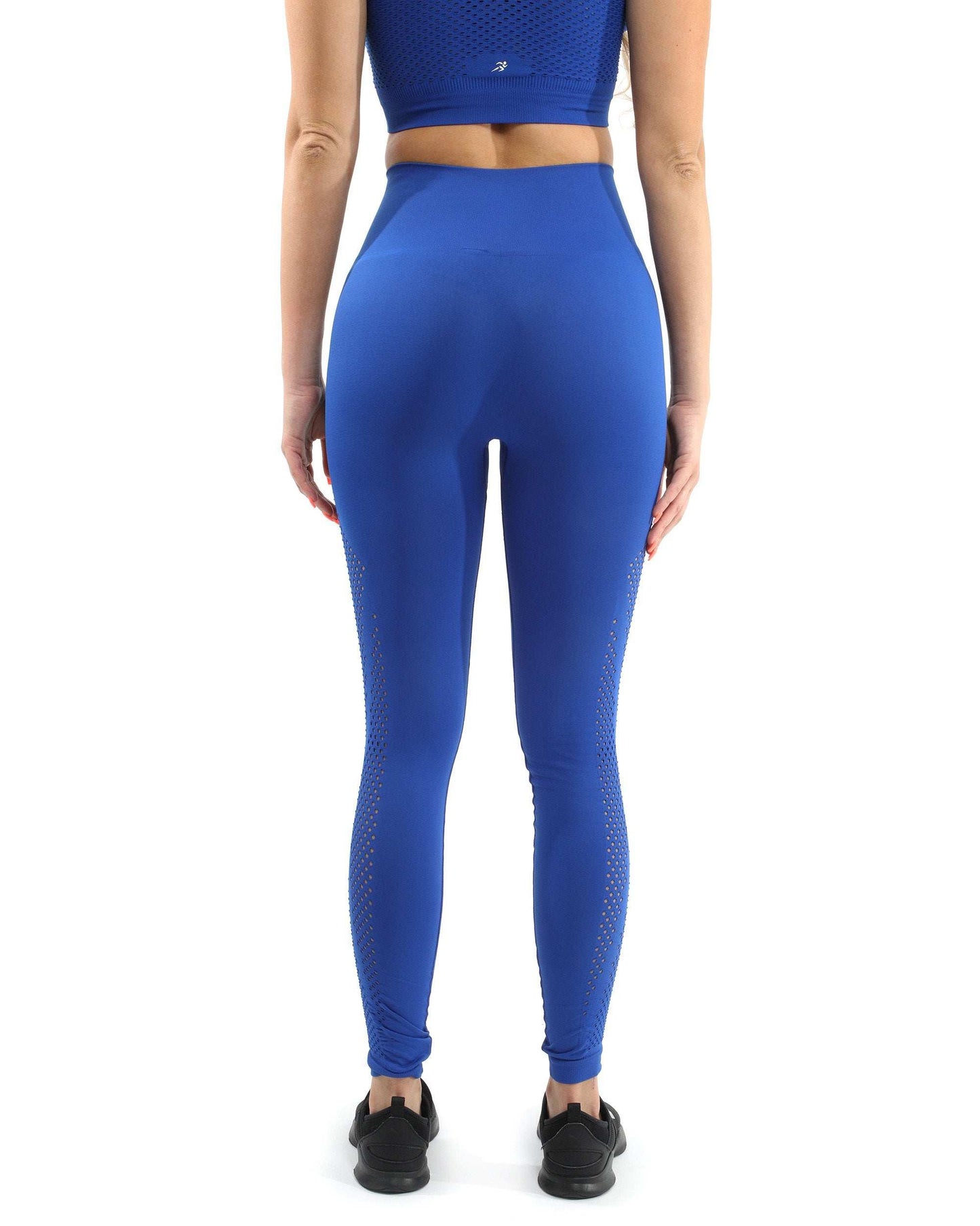 Milano Seamless Set - Leggings & Sports Bra - Blue [MADE IN ITALY] - Skoutley Outdoors LLC