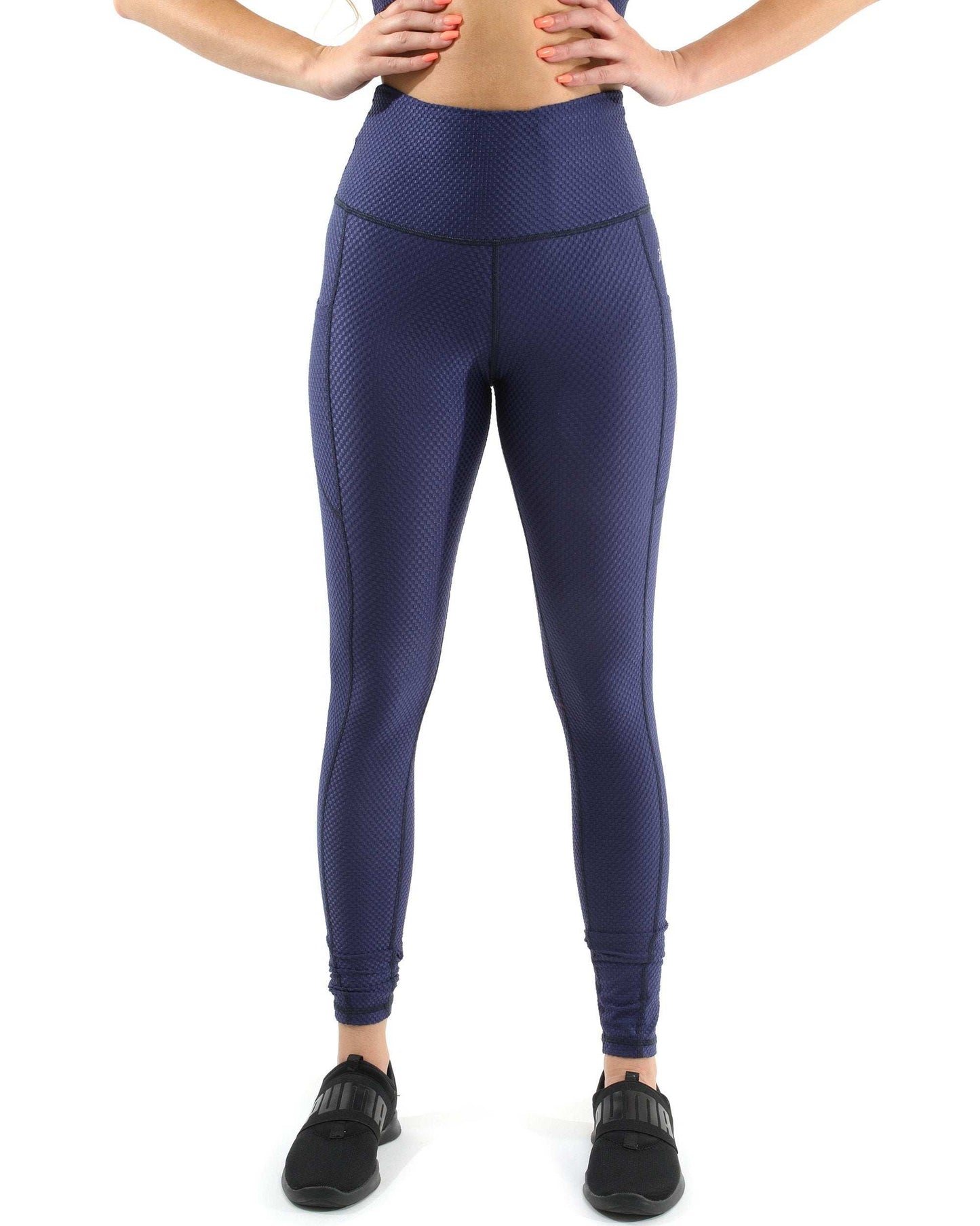 Venice Activewear Set - Leggings & Sports Bra - Navy [MADE IN ITALY] - Skoutley Outdoors LLC