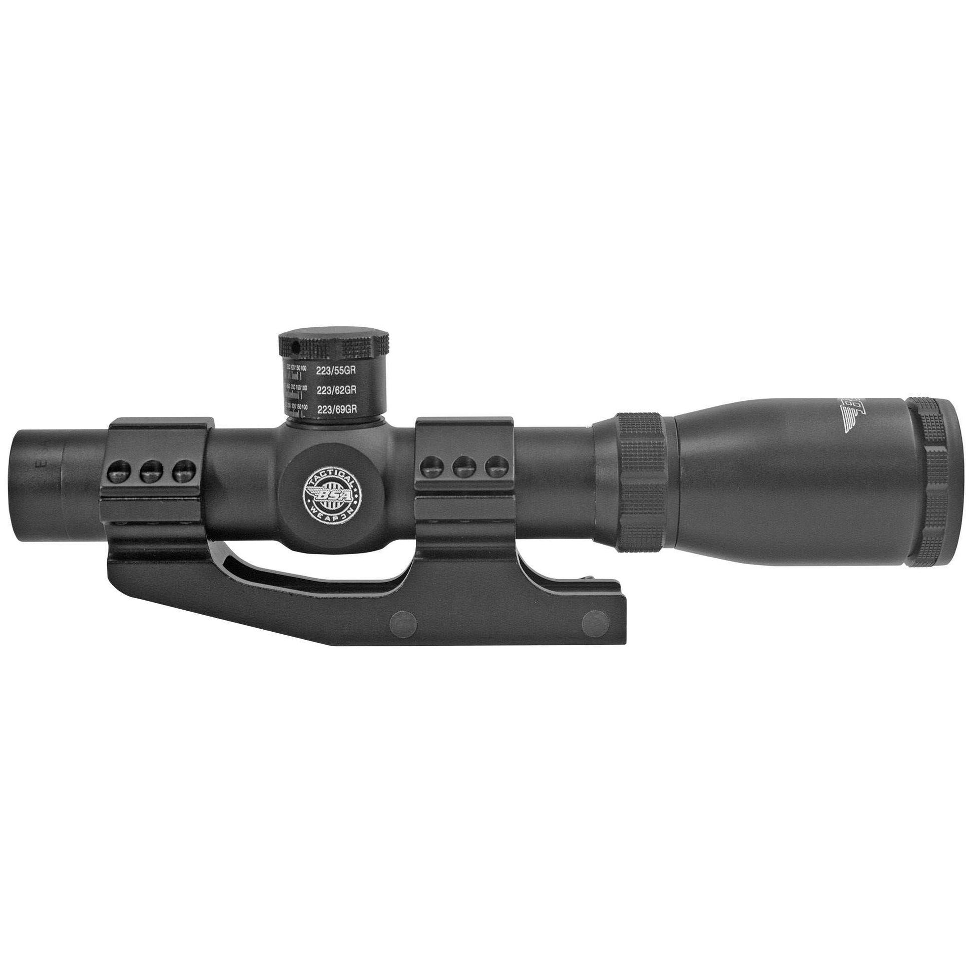 Bsa Tact Wpn 1-4x24 Mil Dot Blk - Skoutley Outdoors LLC