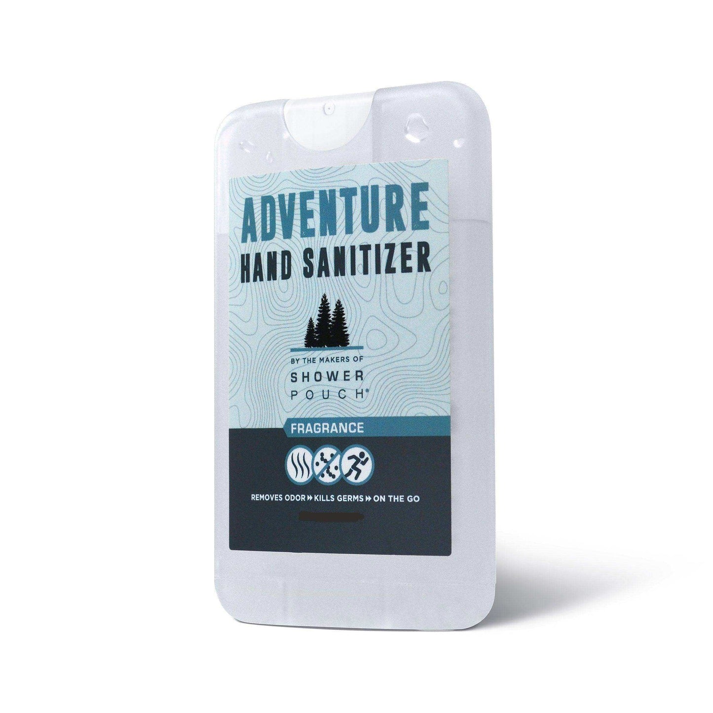 Adventure Sampler Kit: 4 Shower Pouches, 1 Hand Sanitizer (80%), and 1 Deodorant - Skoutley Outdoors LLC