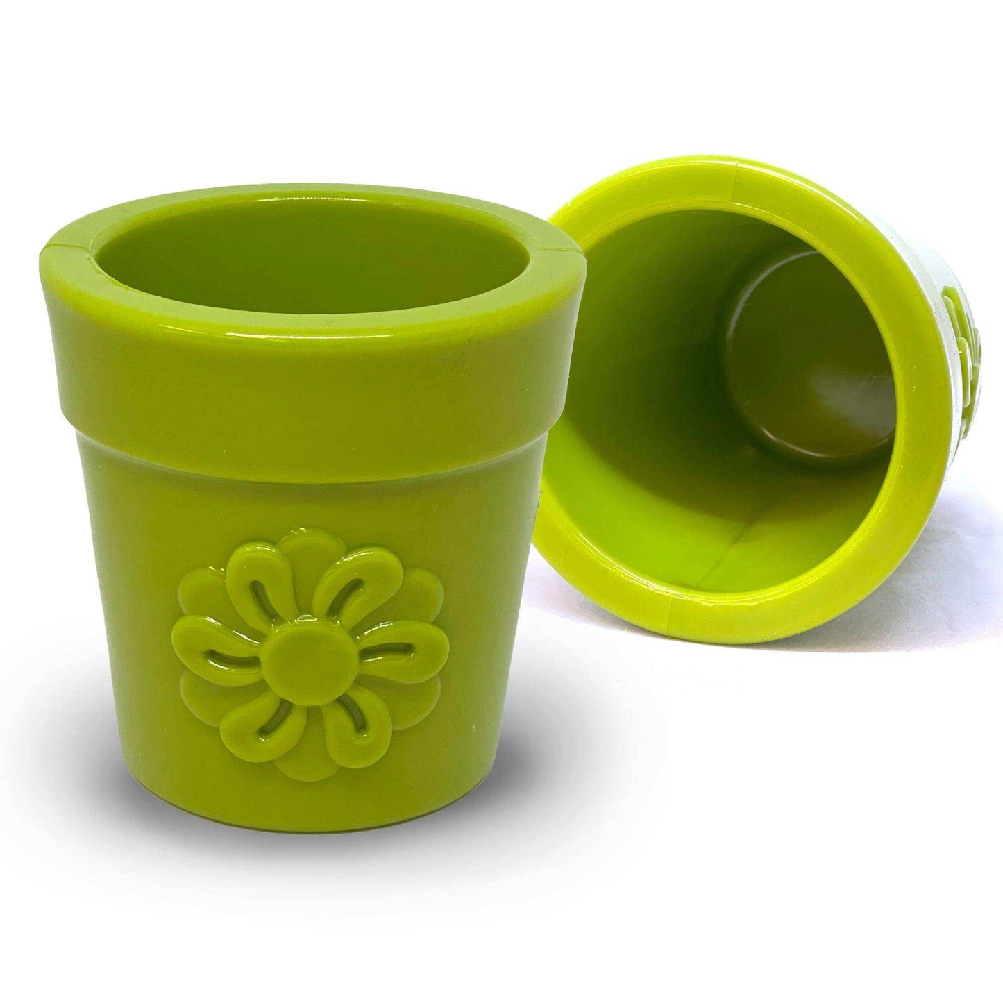 Large Flower Pot Durable PUP-X Rubber eCup Treat Dispenser & Enrichment Toy - Skoutley Outdoors LLC