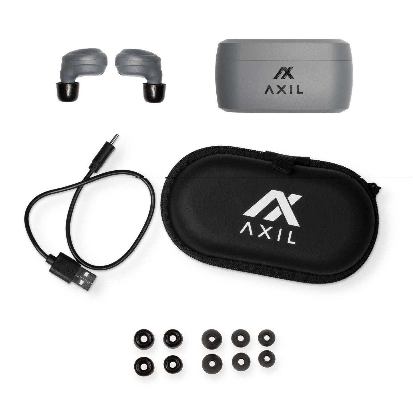 Axil Xcor Tac Digital Earbuds Gry - Skoutley Outdoors LLC