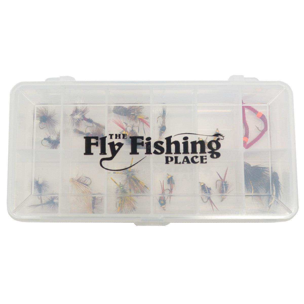 Trout Flies Assortment - 24 Flies for Trout Fly Fishing with Fly Box - Essential Dry and Wet Fly Selection for All Trout Fly Fishing - Skoutley Outdoors LLC