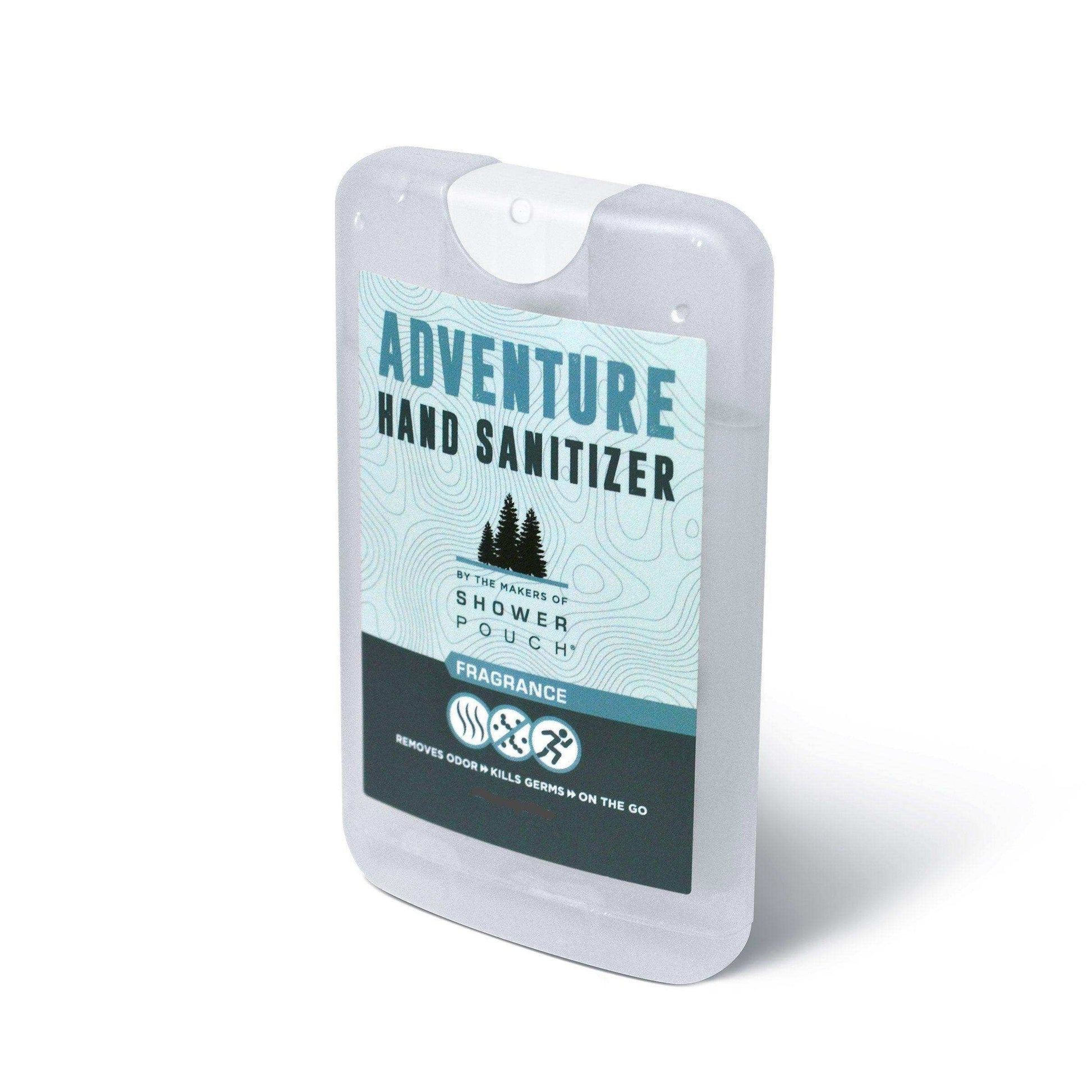 Adventure Sampler Kit: 4 Shower Pouches, 1 Hand Sanitizer (80%), and 1 Deodorant - Skoutley Outdoors LLC