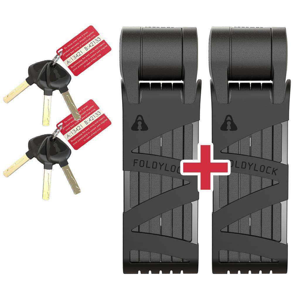 Foldylock Compact Black 2 units key alike - Skoutley Outdoors LLC