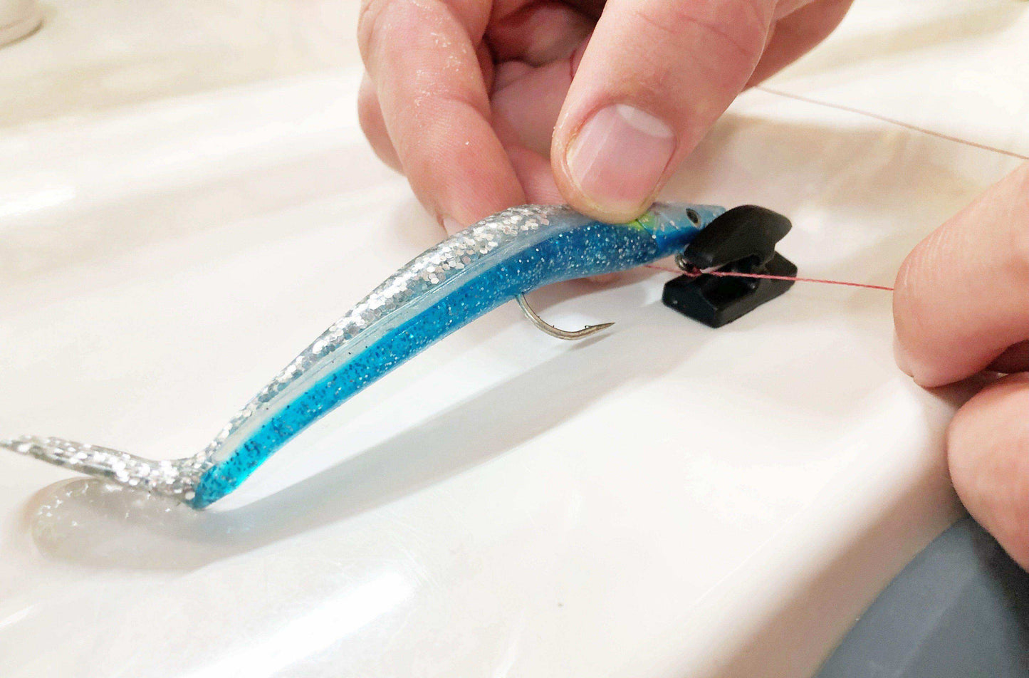 Line Cutterz Ceramic Blade Peel & Stick Flat Mount - Blue - Skoutley Outdoors LLC