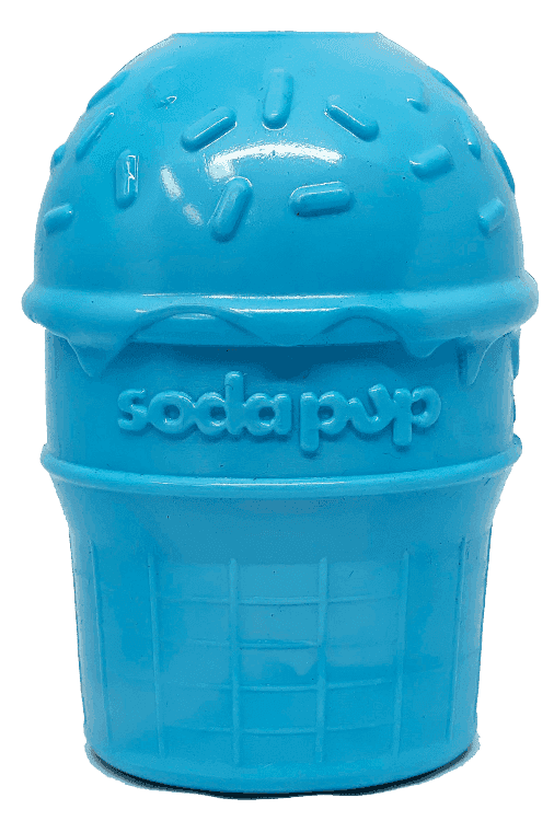 Ice Cream Cone Durable PUP-X Rubber eDispenser Chew Toy and Treat Dispenser - Skoutley Outdoors LLC