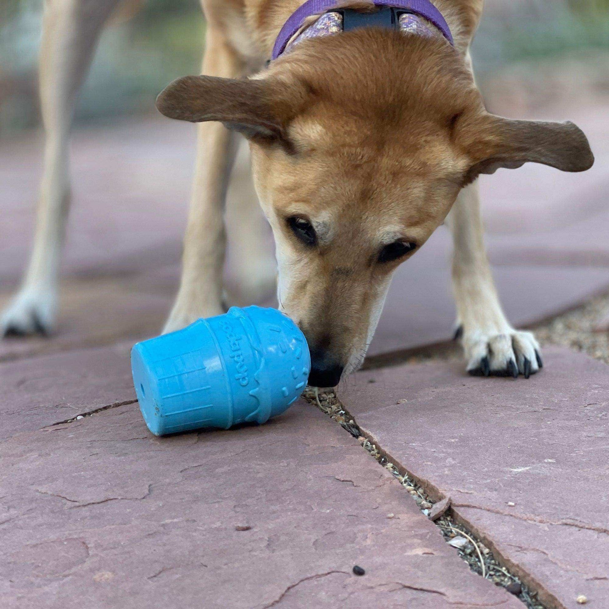 Ice Cream Cone Durable PUP-X Rubber eDispenser Chew Toy and Treat Dispenser - Skoutley Outdoors LLC