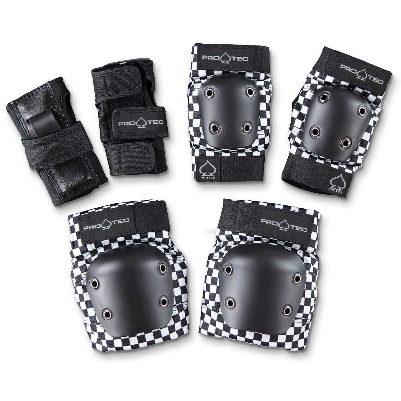 ProTec Street Gear Junior 3 Pack Combo - Check Black/White - Skoutley Outdoors LLC