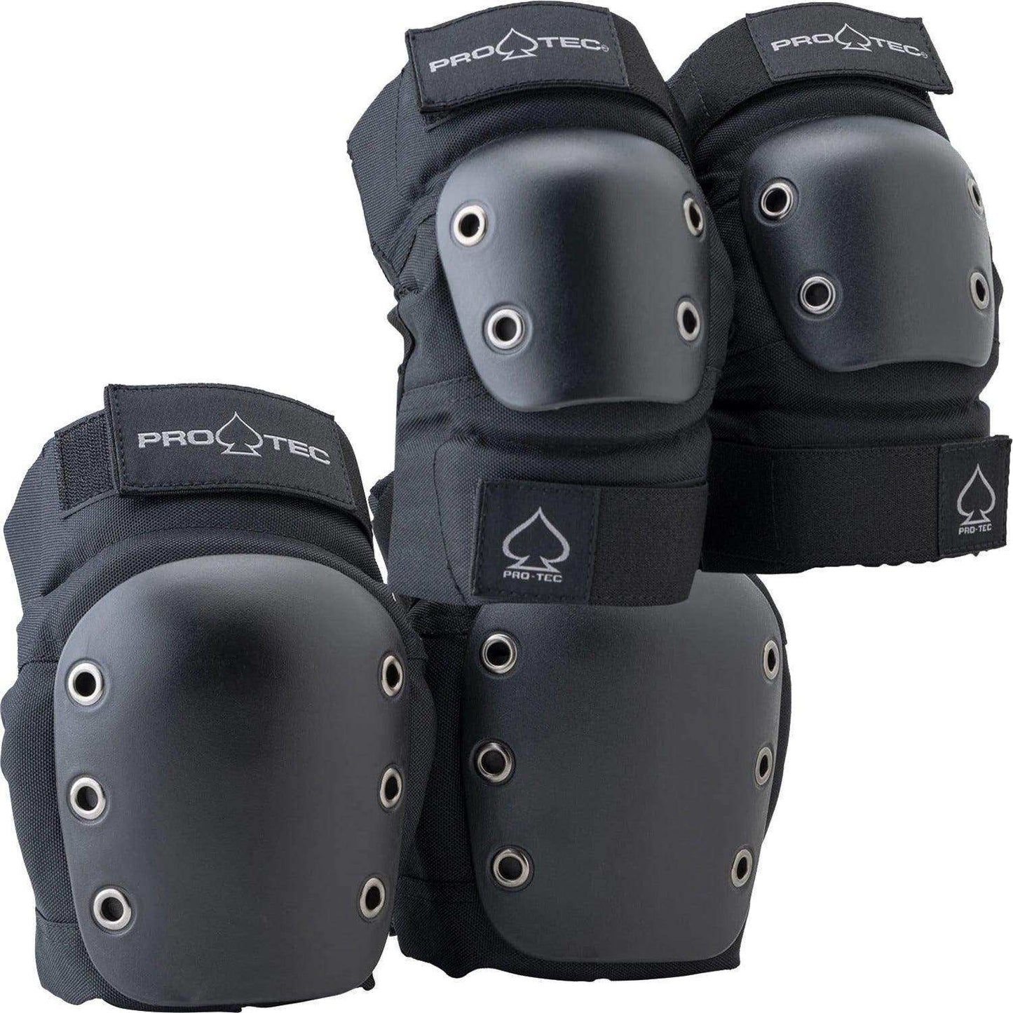 ProTec Open Back Knee/Elbow Combo Pad Set - Black - Skoutley Outdoors LLC