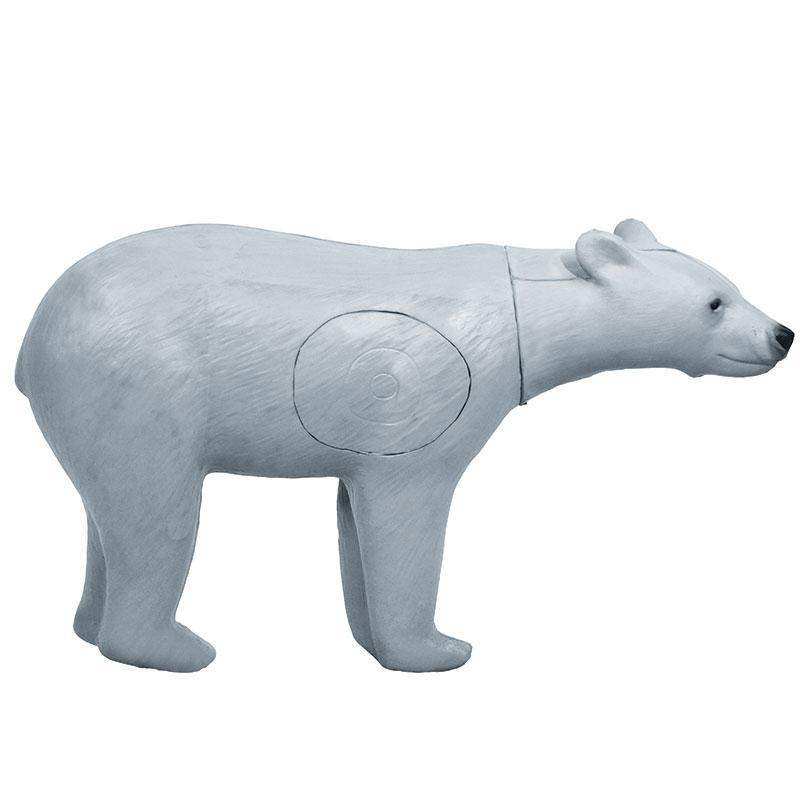 Real Wild 3D Walking Bear White Archery Target with EZ Pull Foam - Skoutley Outdoors LLC