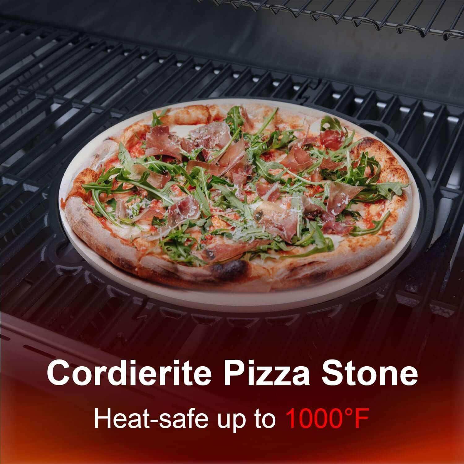 Cordierite Pizza Stone - Skoutley Outdoors LLC