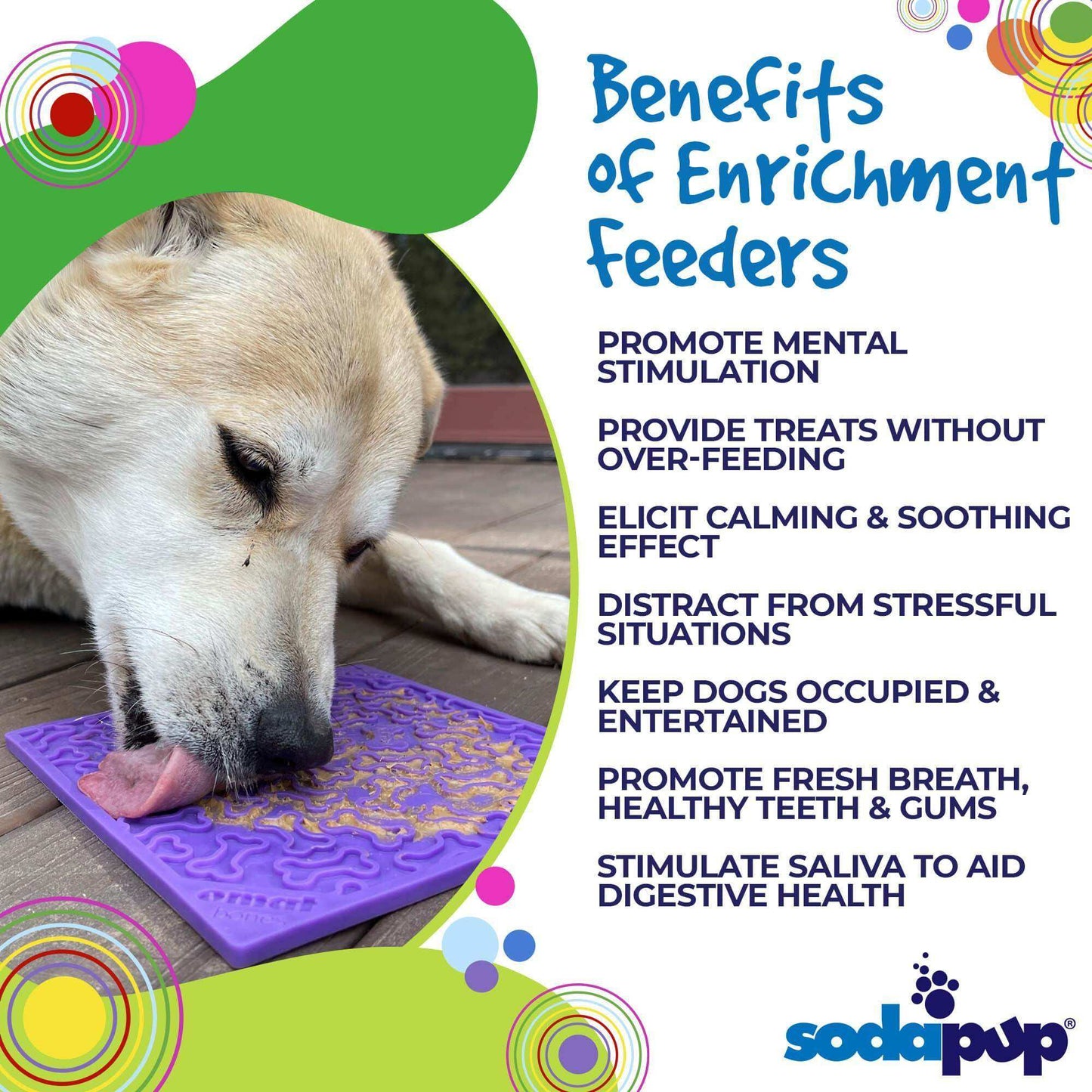 Bones Design eMat Enrichment Lick Mat - Skoutley Outdoors LLC