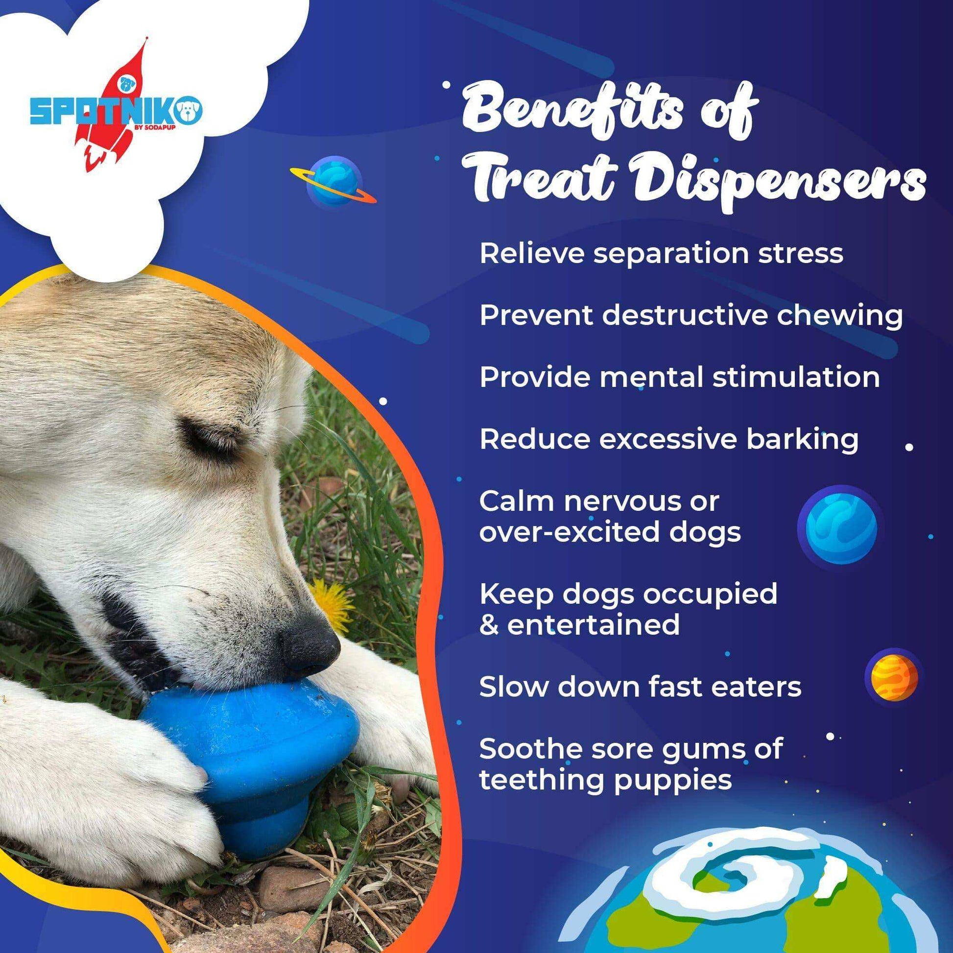 Flying Saucer eDispenser Durable Rubber Chew Toy & Treat Dispenser - Skoutley Outdoors LLC