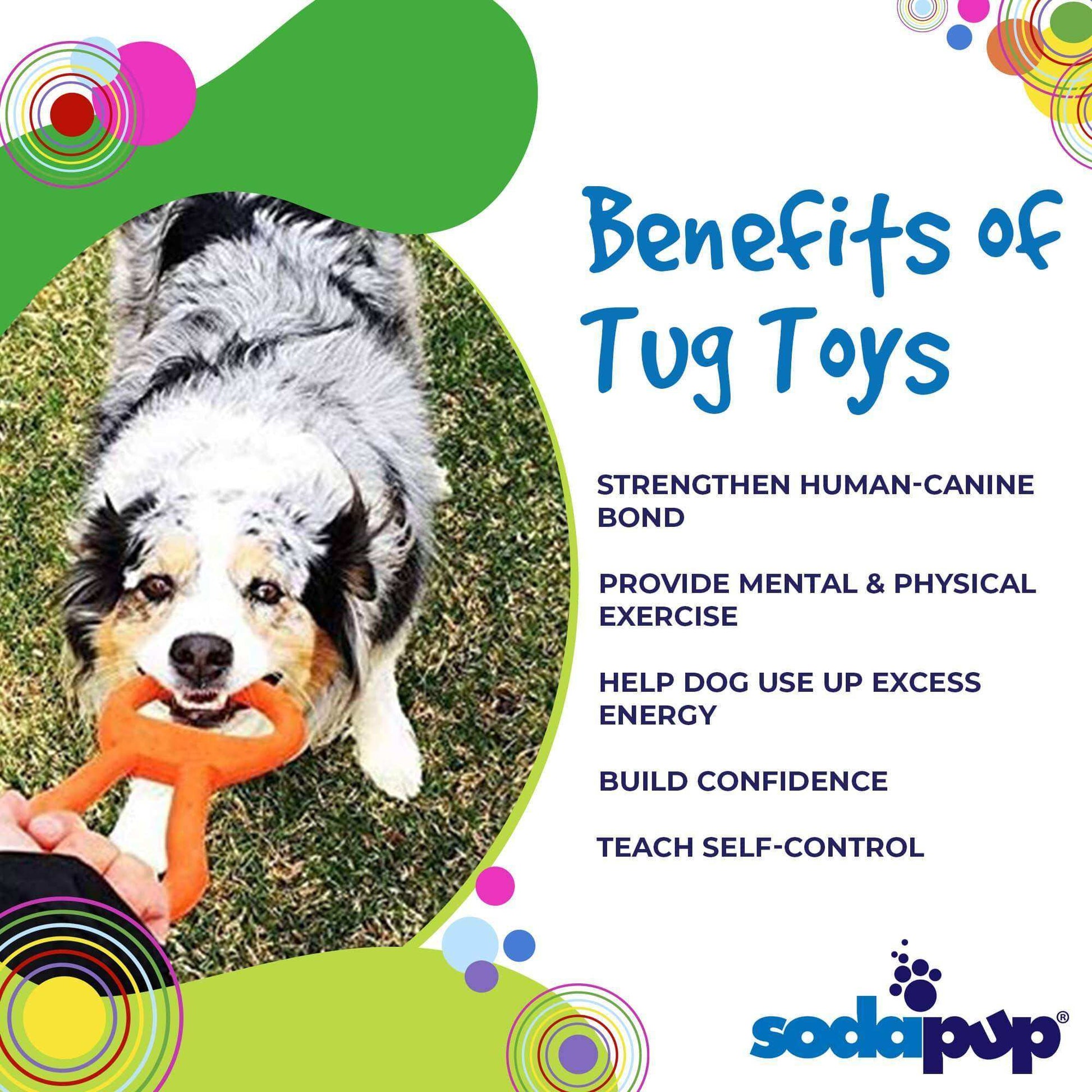 Pop Top Rubber Tug Toy for Interactive Play - Skoutley Outdoors LLC