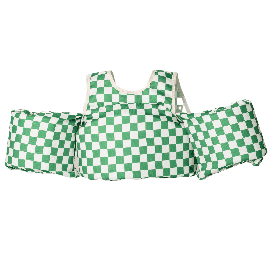 Green Checkered Kids Float - Skoutley Outdoors LLC