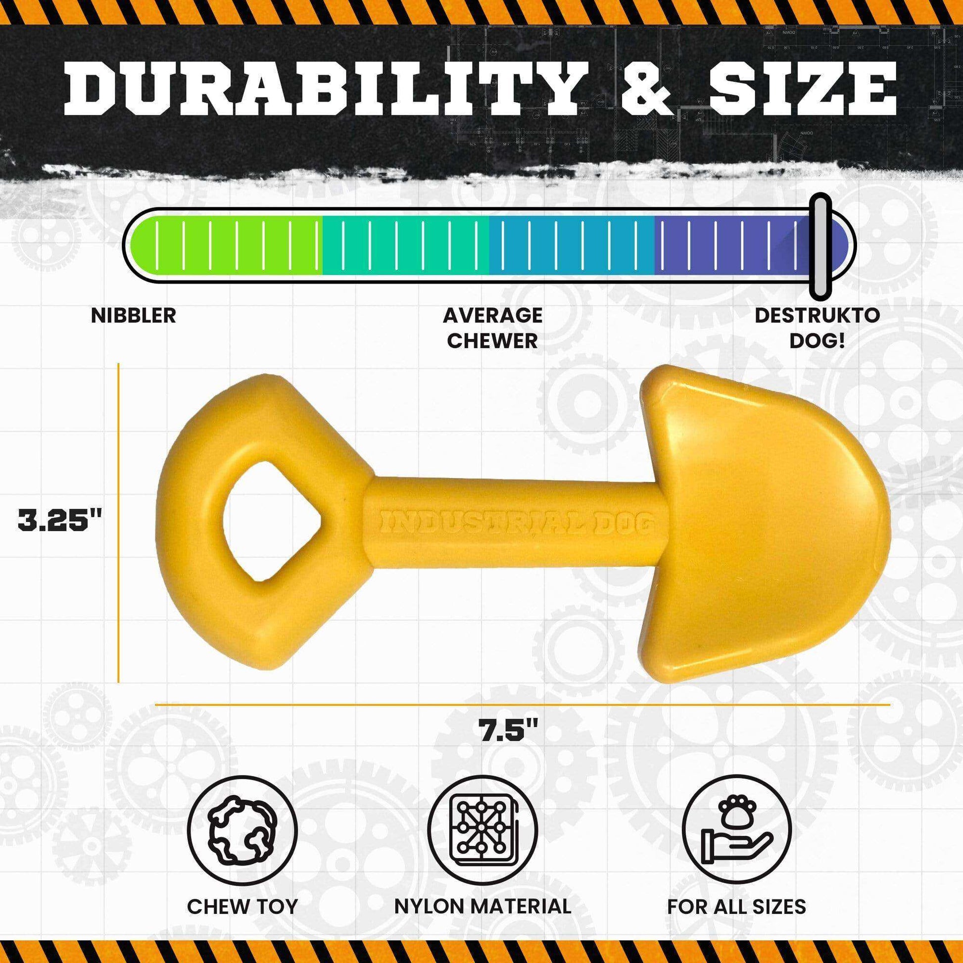 ID Shovel Ultra Durable Nylon Dog Chew Toy - Skoutley Outdoors LLC