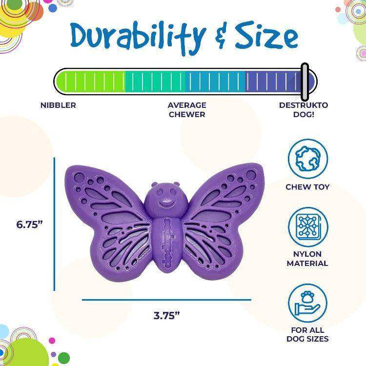 Butterfly eChew Durable Nylon Chew and Enrichment Toy - Skoutley Outdoors LLC