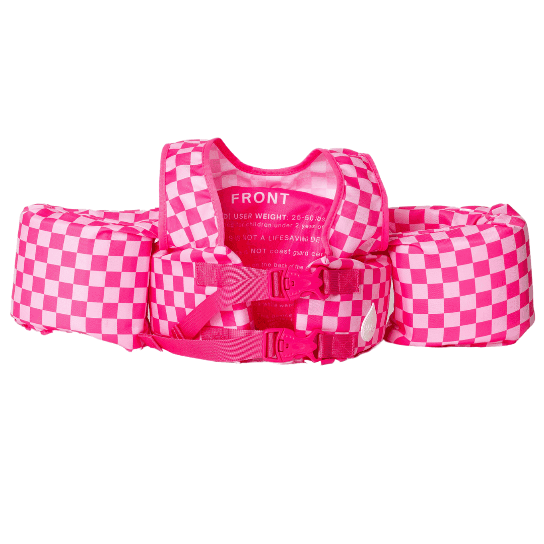 Pink Checkered Kids Float - Skoutley Outdoors LLC