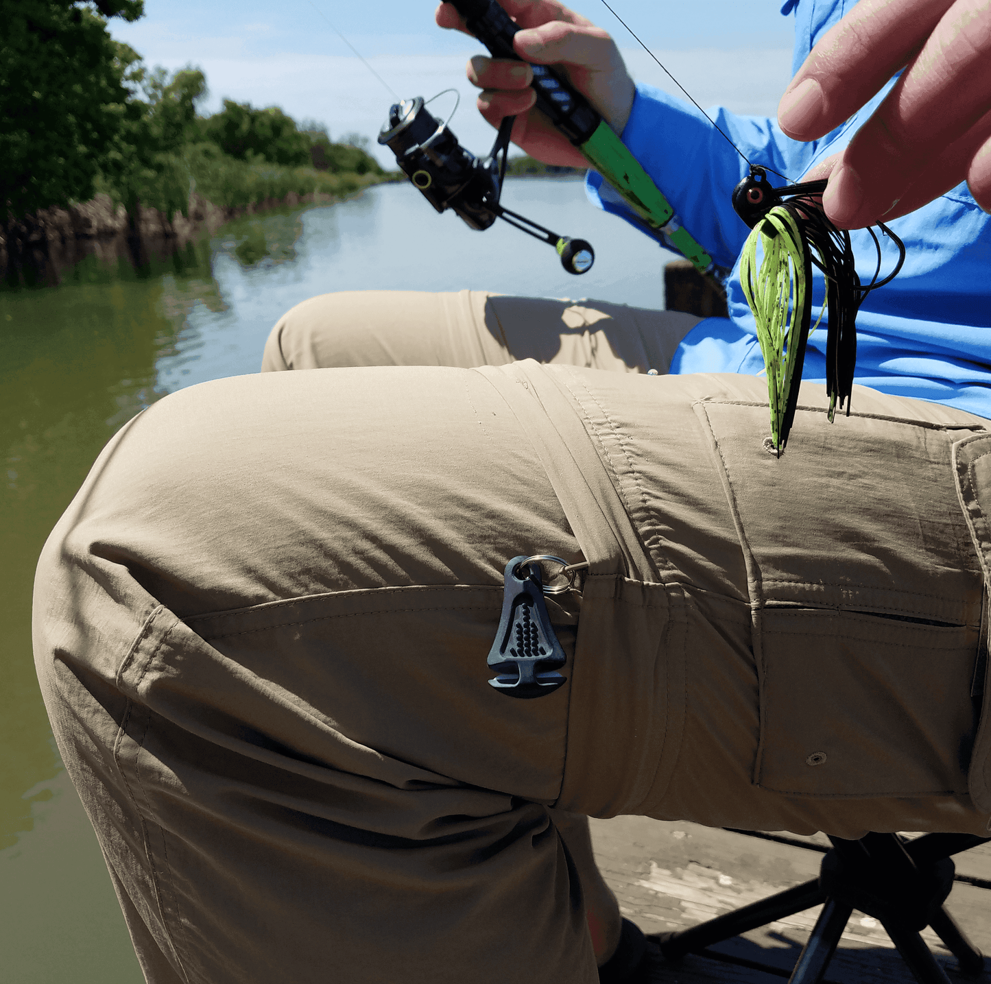 Line Cutterz Ceramic Blade Zipper Pull - Blue - Skoutley Outdoors LLC