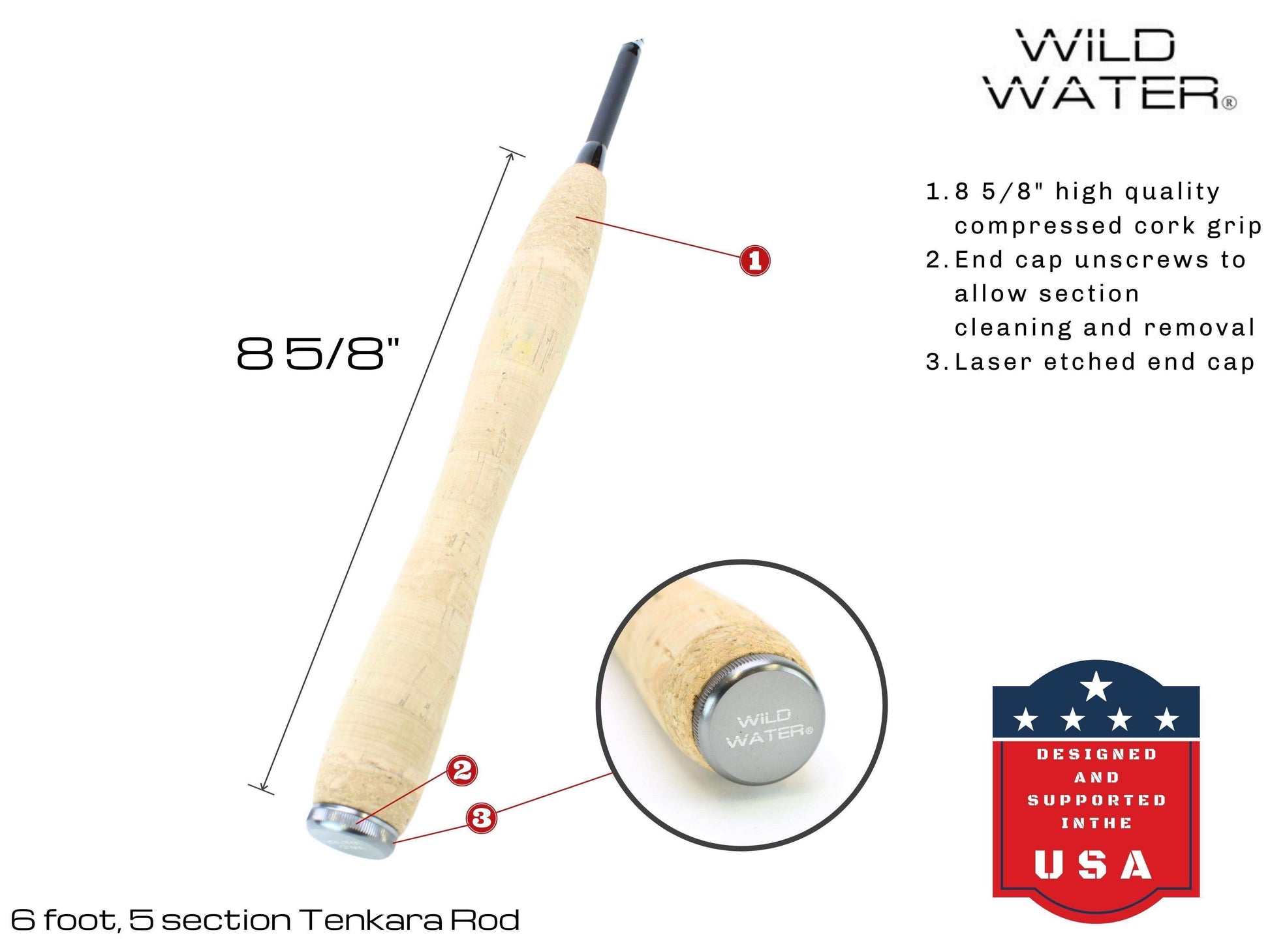 Tenkara Fly Fishing Kit, 6 ft Rod| Wild Water Fly Fishing - Skoutley Outdoors LLC