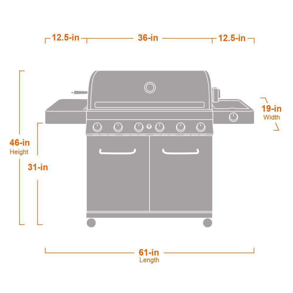 77352 | Full Stainless Propane Gas Grill - Skoutley Outdoors LLC