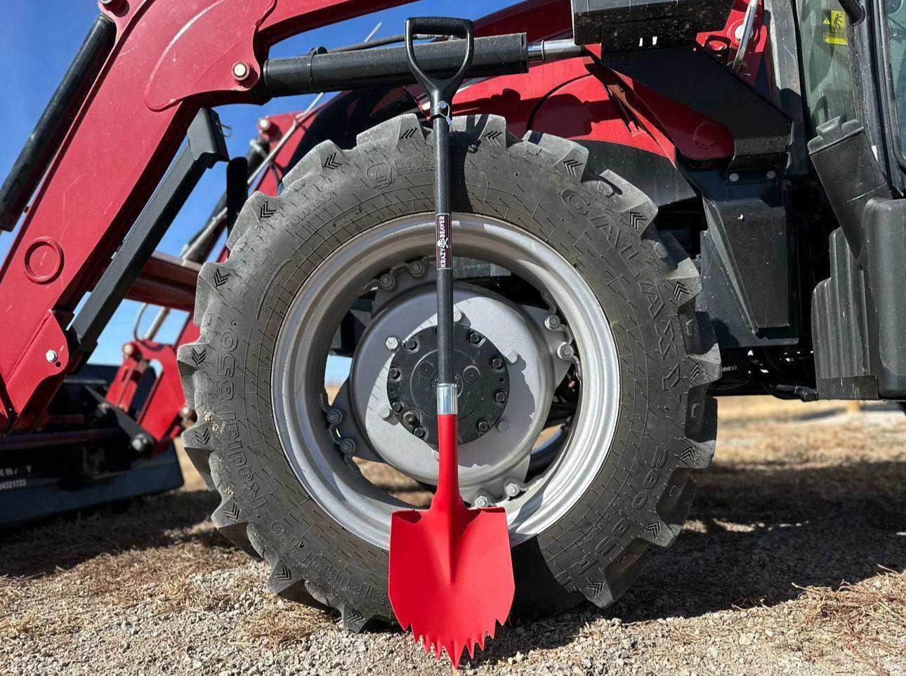 Krazy Beaver Shovel XL (Red Textured Head / Black Handle) - Skoutley Outdoors LLC