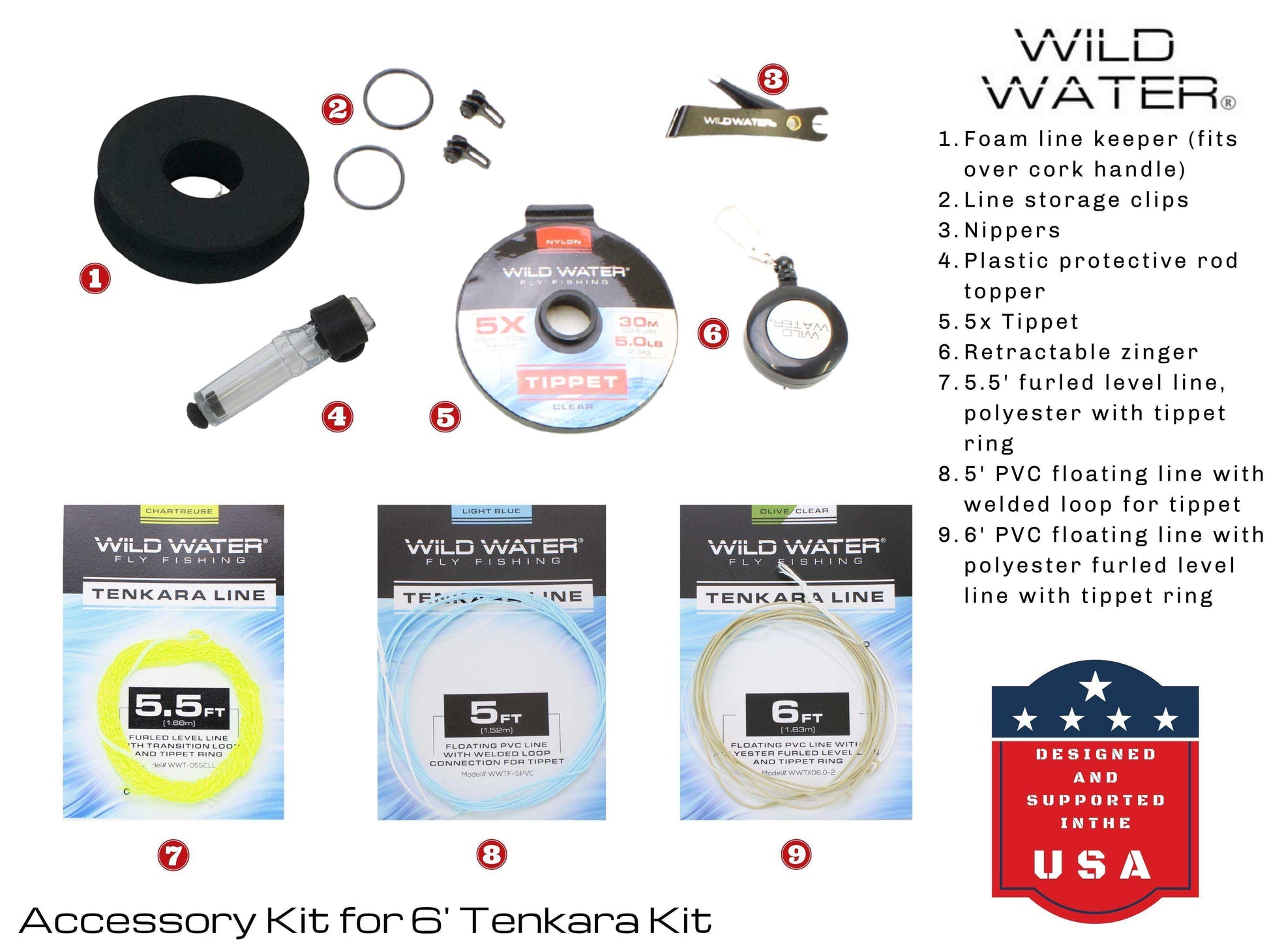 Tenkara Fly Fishing Kit, 6 ft Rod| Wild Water Fly Fishing - Skoutley Outdoors LLC