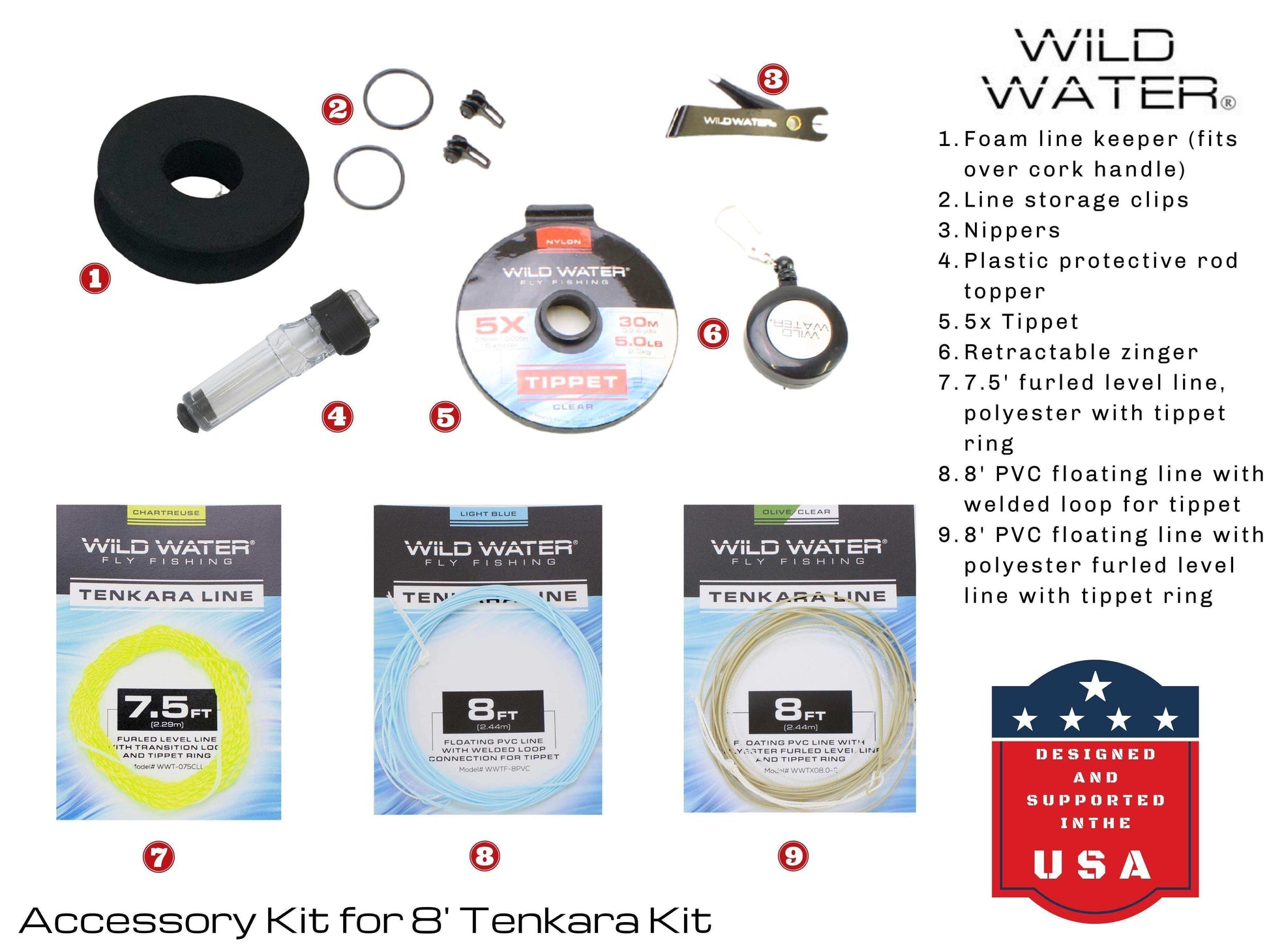 Tenkara Fly Fishing Kit, 8 ft Rod| Wild Water Fly Fishing - Skoutley Outdoors LLC