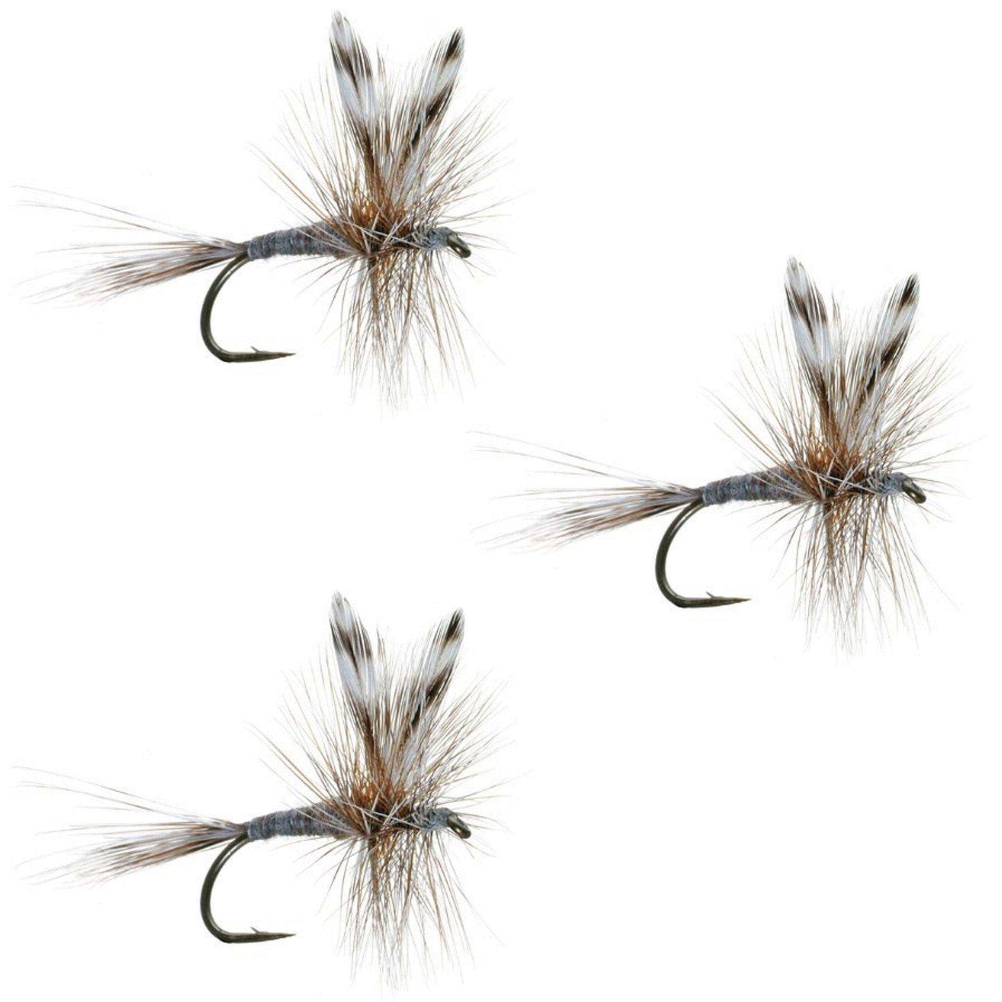 3 Pack Adams Classic Dry Fly - Hook Size 16 - Skoutley Outdoors LLC