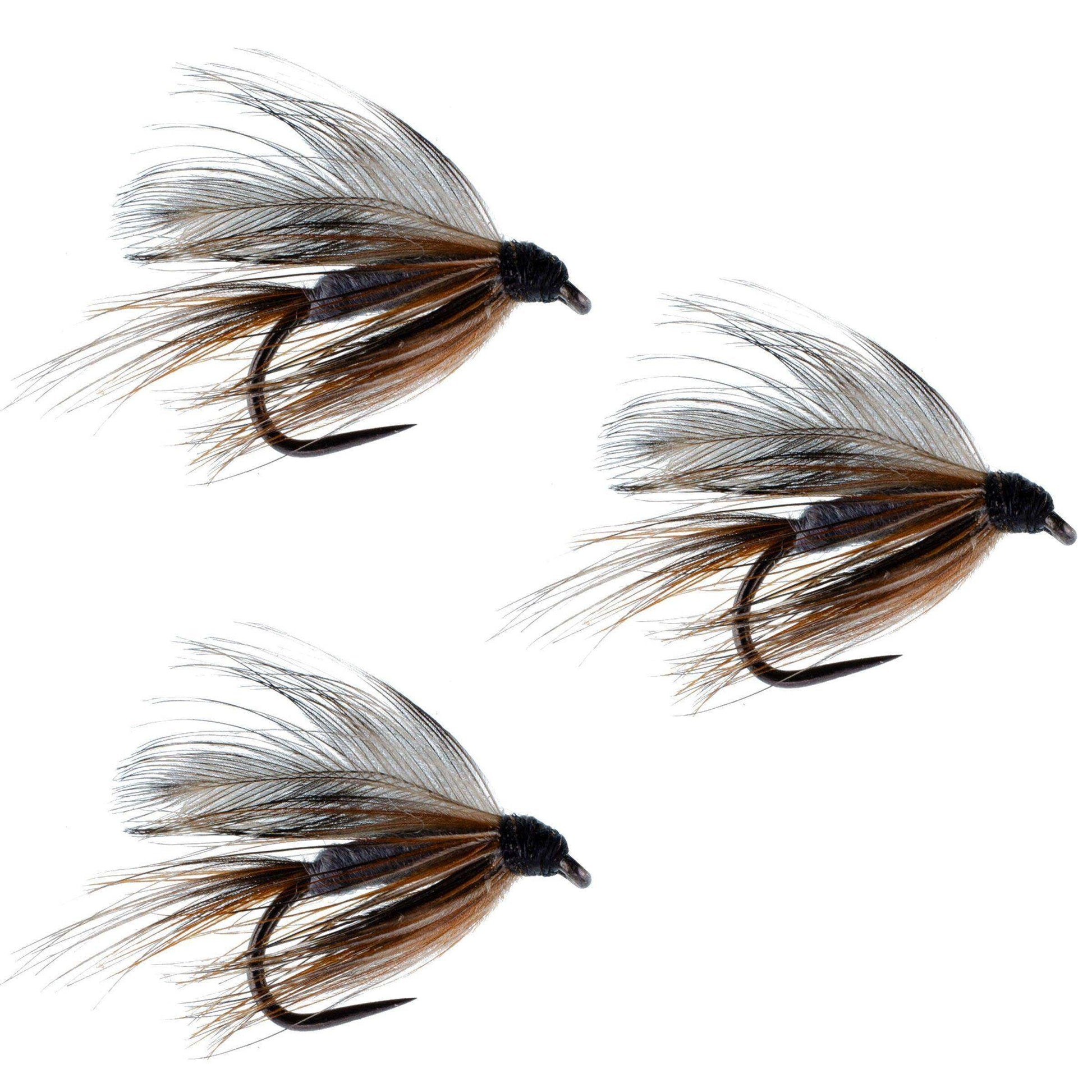 3 Pack Barbless Adams Classic Wet Fly Fly Fishing Flies - Hook Size 14 - Skoutley Outdoors LLC