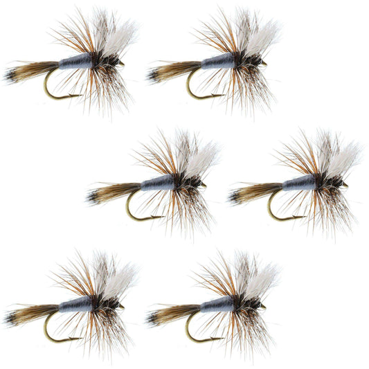 Adams Wulff Classic Dry Fly - 6 Flies - Hook Size 10 - Skoutley Outdoors LLC