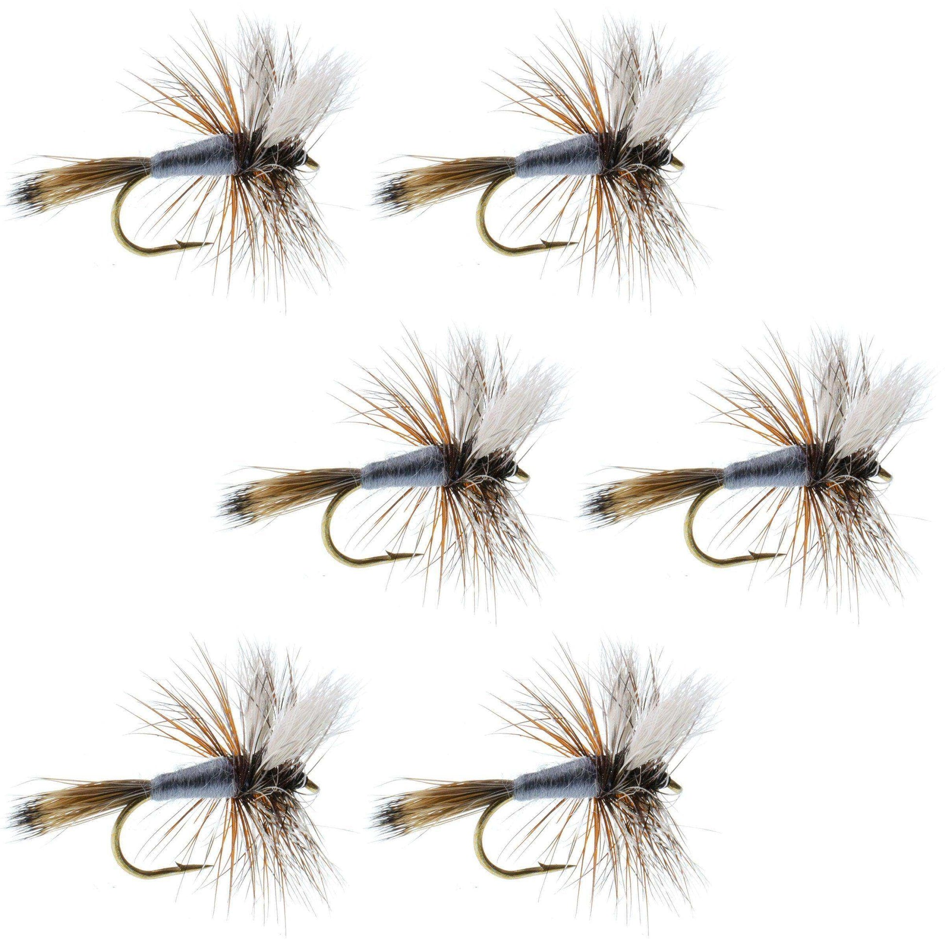 Adams Wulff Classic Dry Fly - 6 Flies - Hook Size 12 - Skoutley Outdoors LLC