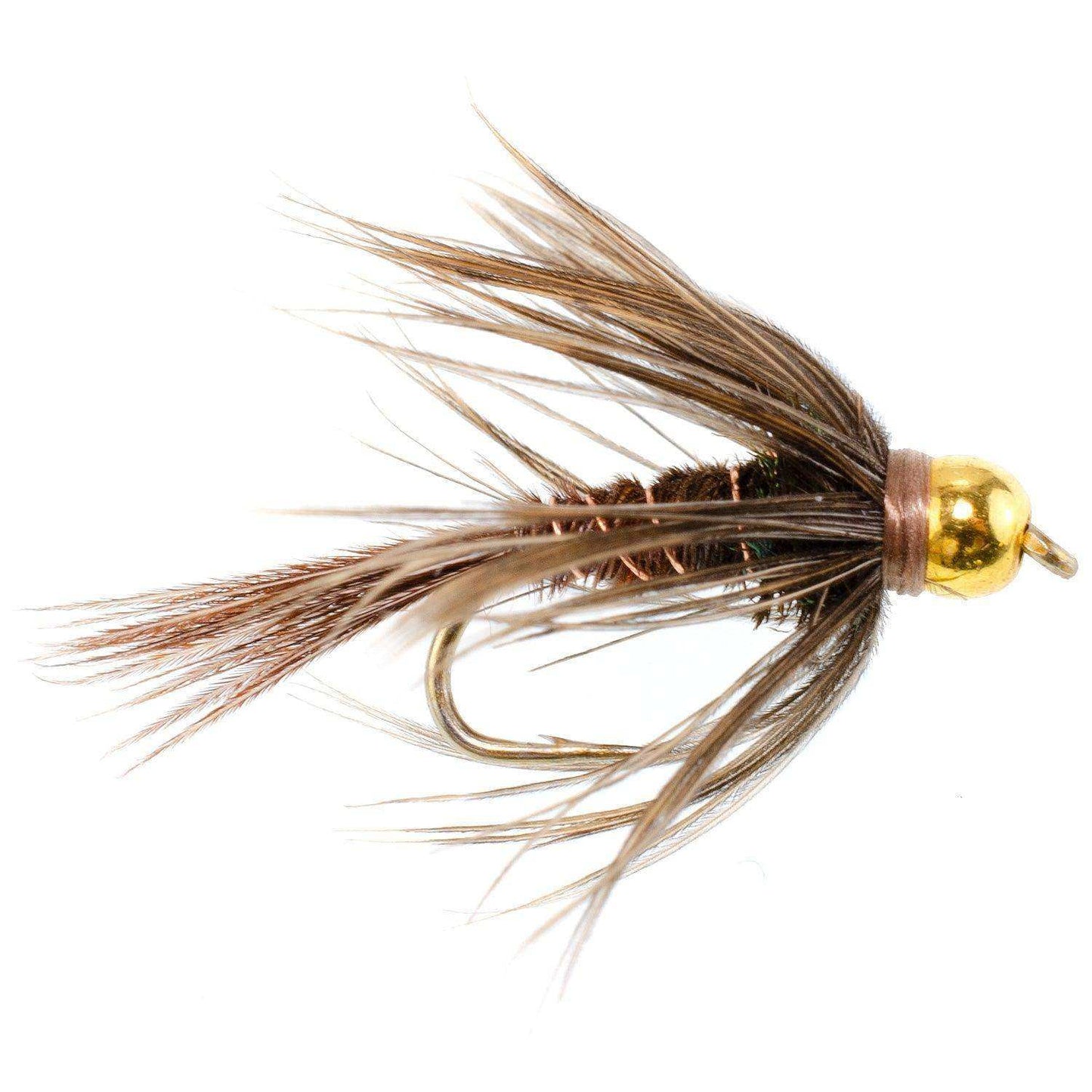 Soft Hackle Bead Head Pheasant Tail Nymph Fly Fishing Flies - 6 Flies Hook Size 14 - Skoutley Outdoors LLC