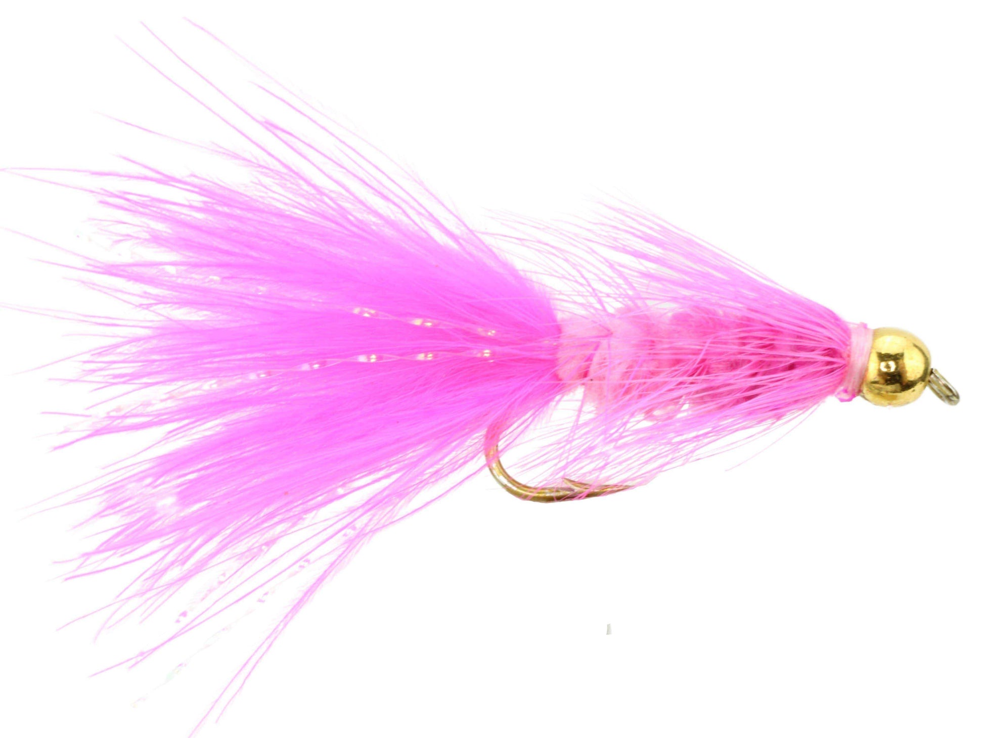 Wooly Bugger w/ Bead Head, Size 10 | Pink | Qty. 6 | Wild Water Fly Fishing - Skoutley Outdoors LLC