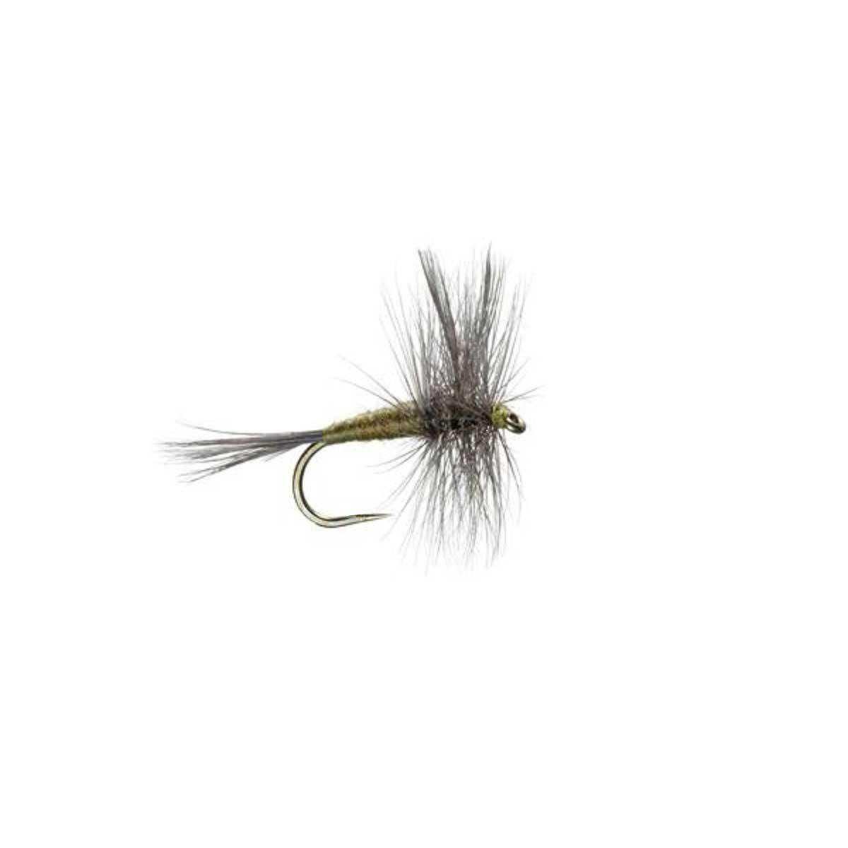 Barbless Blue Winged Olive BWO Classic Trout Dry Fly Fishing Flies - Set of 6 Flies Size 18 - Skoutley Outdoors LLC