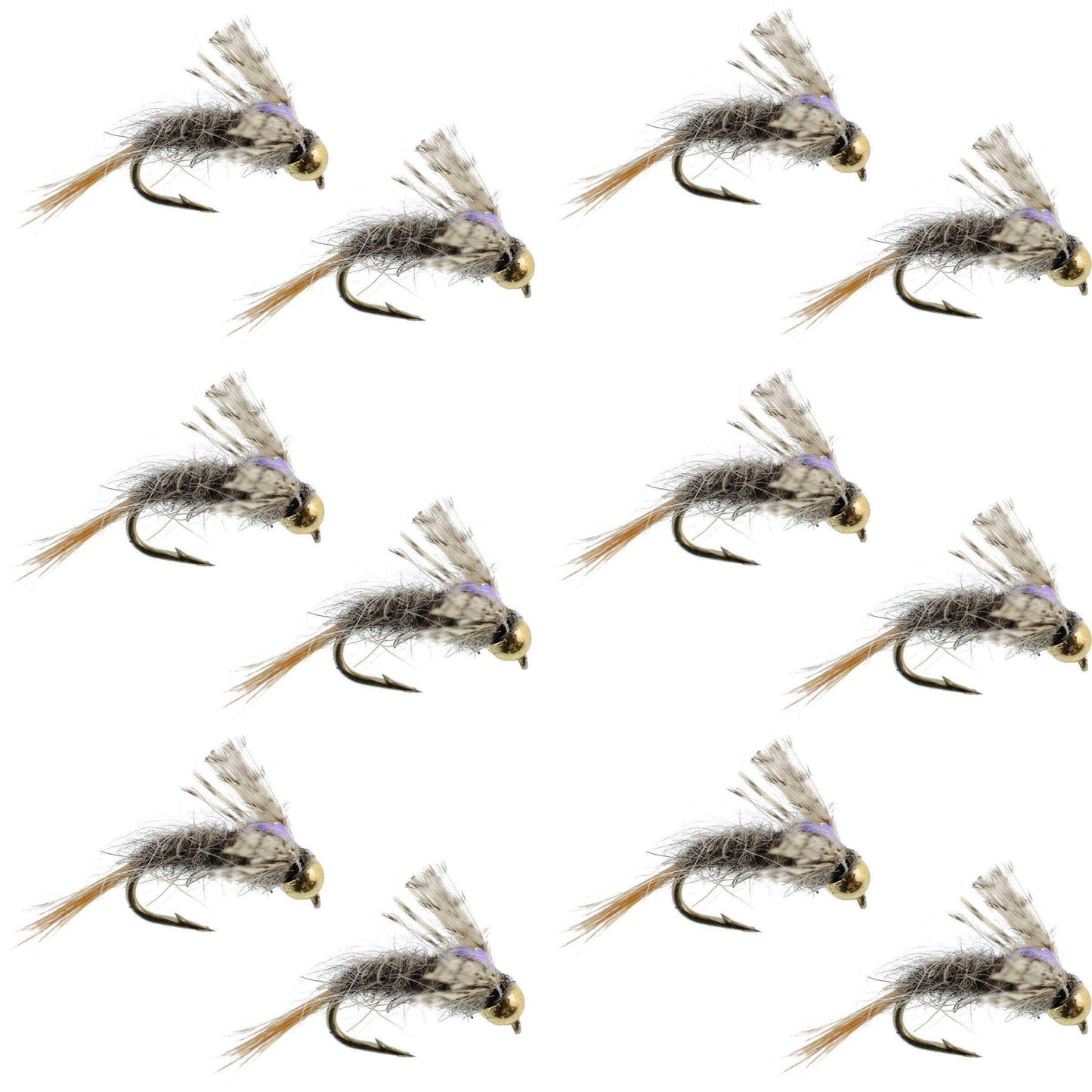 Barrs Baetis Emerger BWO Wet Fly Fishing Flies - 1 Dozen Flies Hook Size 18 - Skoutley Outdoors LLC