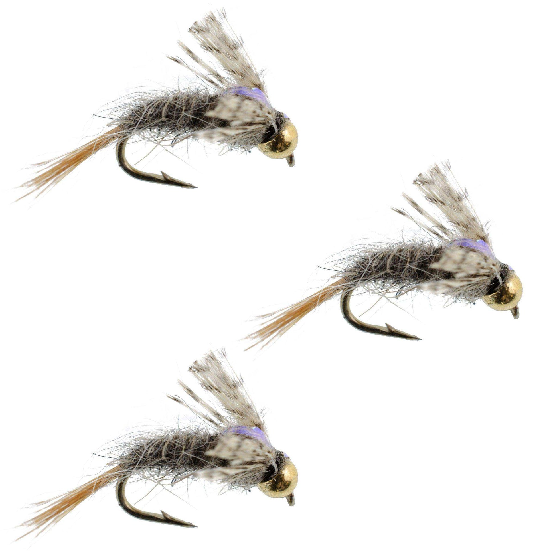 3 Pack Barrs Baetis Emerger BWO Wet Fly Fishing Flies - Hook Size 16 - Skoutley Outdoors LLC