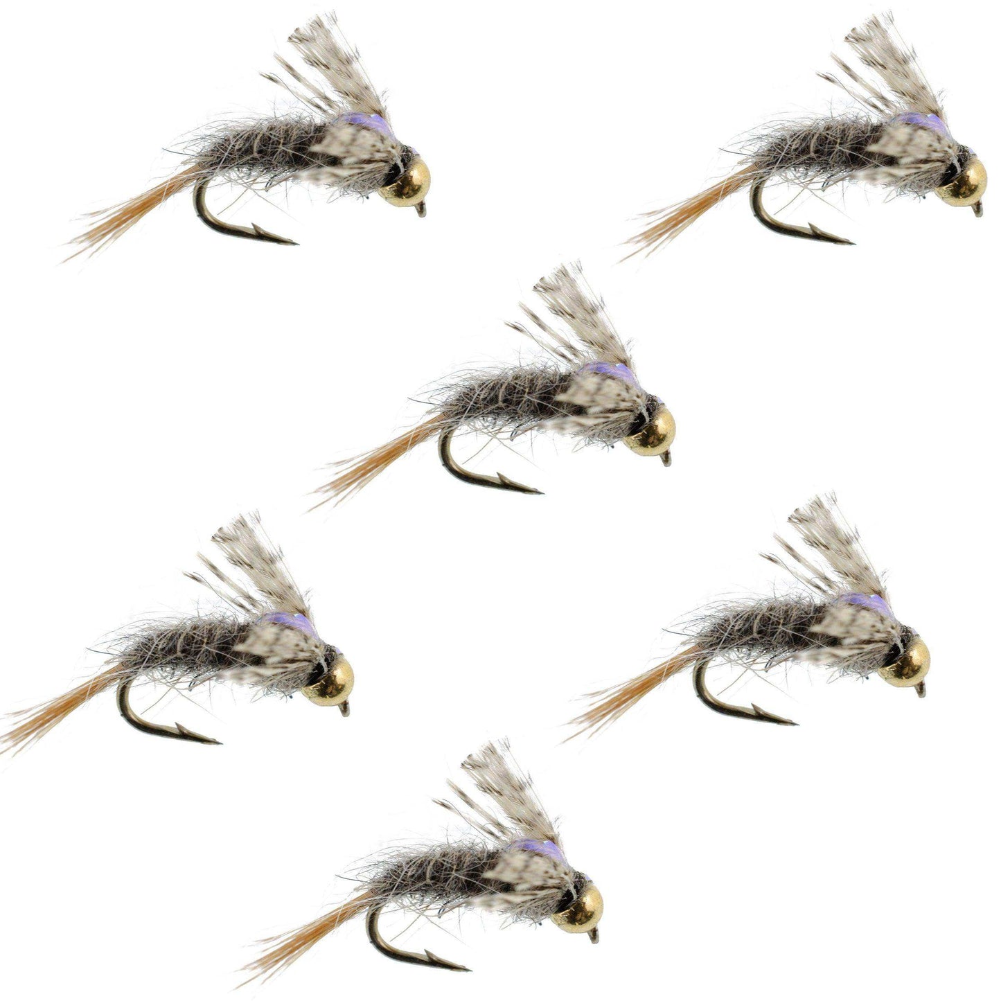 Barrs Baetis Emerger BWO Wet Fly Fishing Flies - 6 Flies Hook Size 18 - Skoutley Outdoors LLC