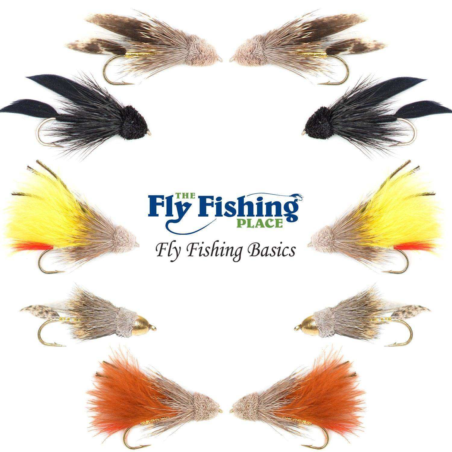 Basics Collection - Muddler Minnow Streamer Assortment - 10 Wet Flies - 5 Patterns - Hook Sizes 4 and 6 - Skoutley Outdoors LLC