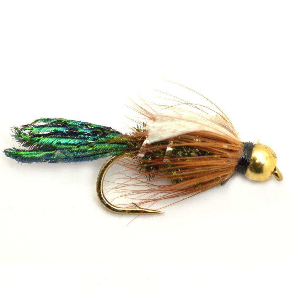 The Fly Fishing Place Basics Collection - Bead Head Nymph Assortment - 10 Wet Flies - 5 Patterns - Hook Sizes 12, 14, 16 - Skoutley Outdoors LLC