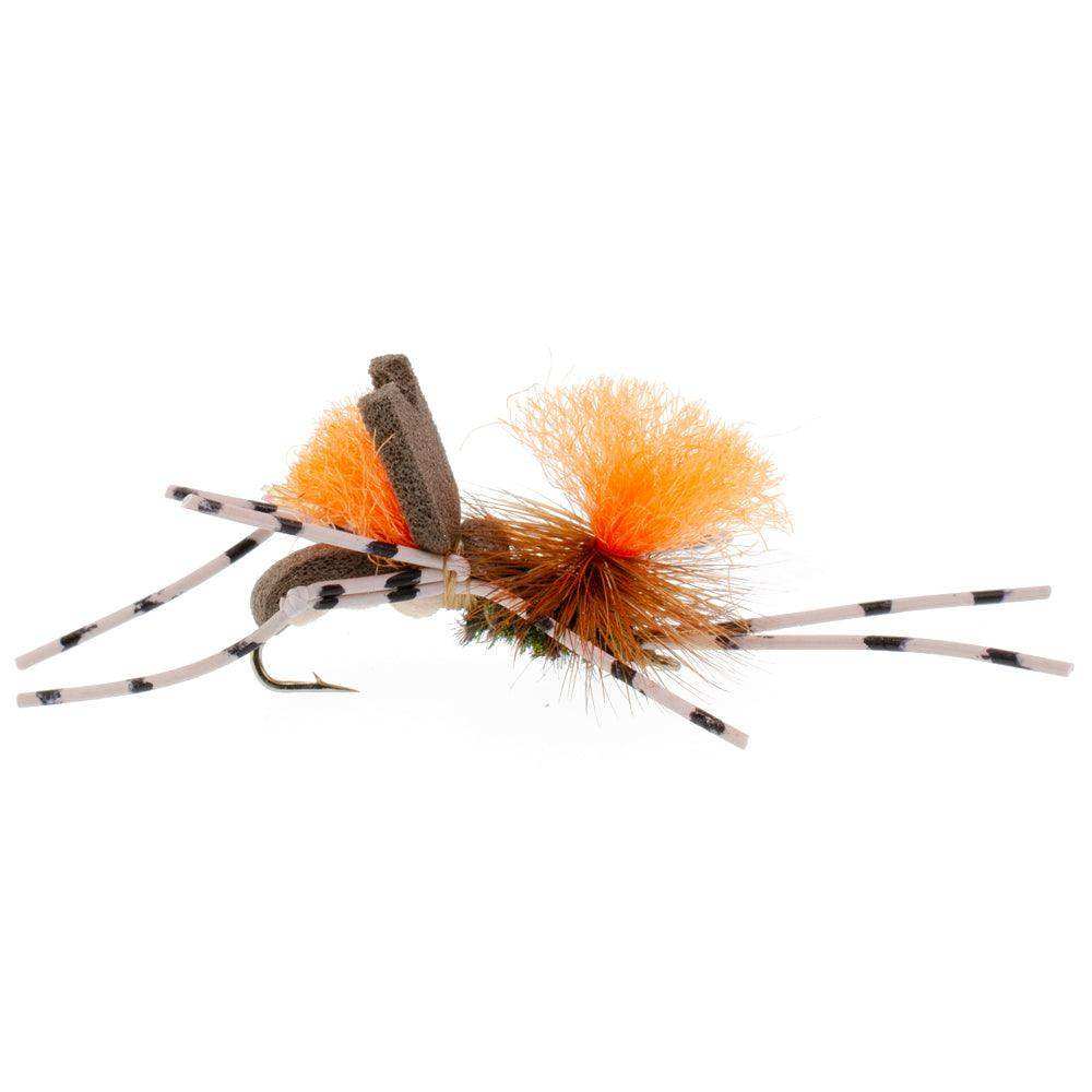 Trout Fly Assortment - Dropper Hopper Foam Body 12 Flies 4 Patterns Trout Fishing Fly Collection - Skoutley Outdoors LLC